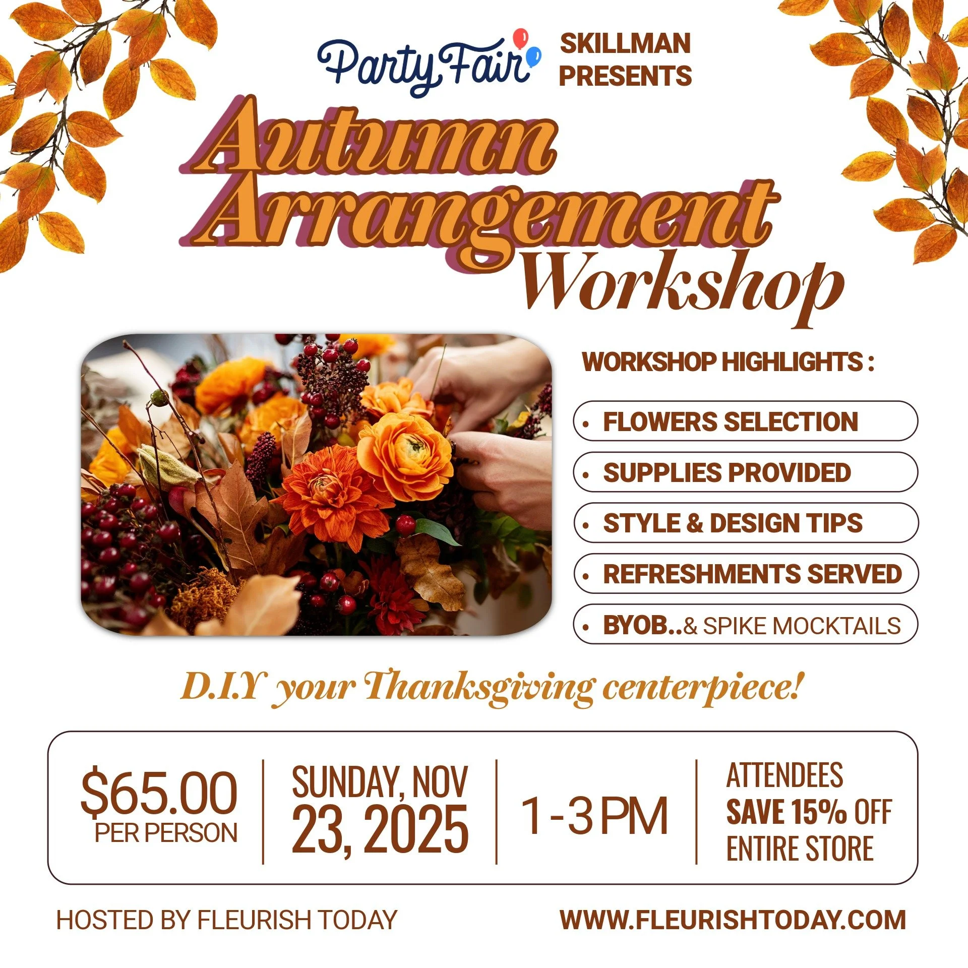 Autumn Arrangement Workshop