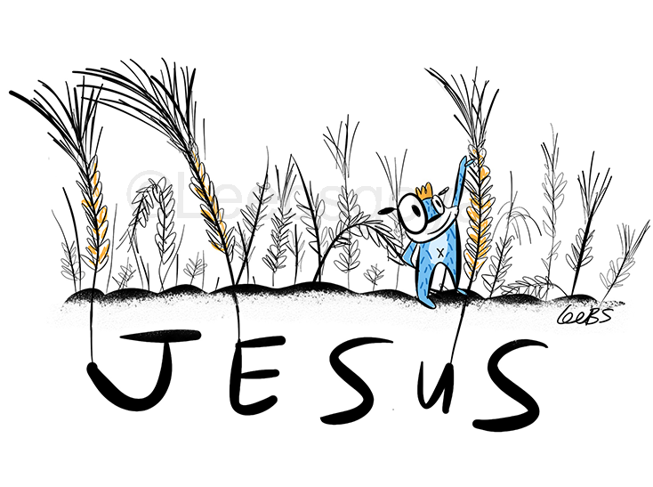 Jesus the grain of wheat (print)