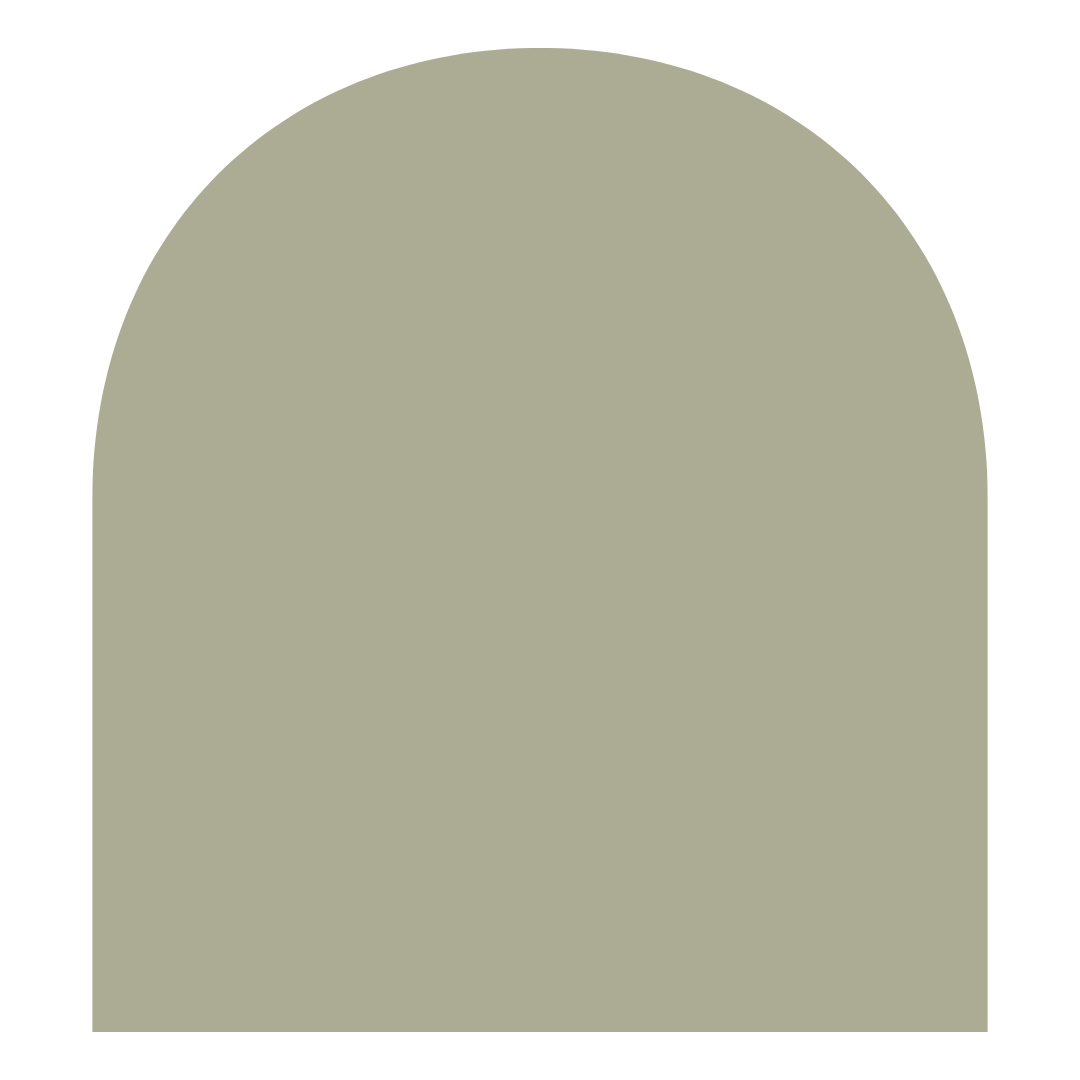 A large beige round top stone with a flat bottom and a rounded top.