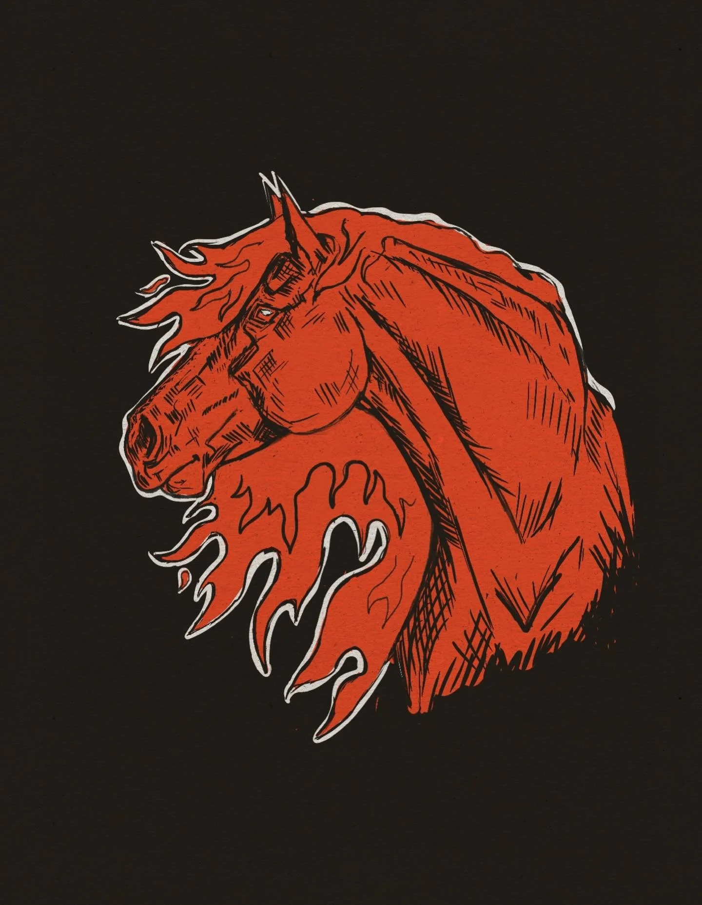 Results from this month&rsquo;s drawing workshop: 2026- Year of the Fire Horse 🔥 this one was such a fun way to kick off the new year. You can find more info on workshops through the link in my bio :) 
.
.
. #equineart #howtodraw #drawingtutorials