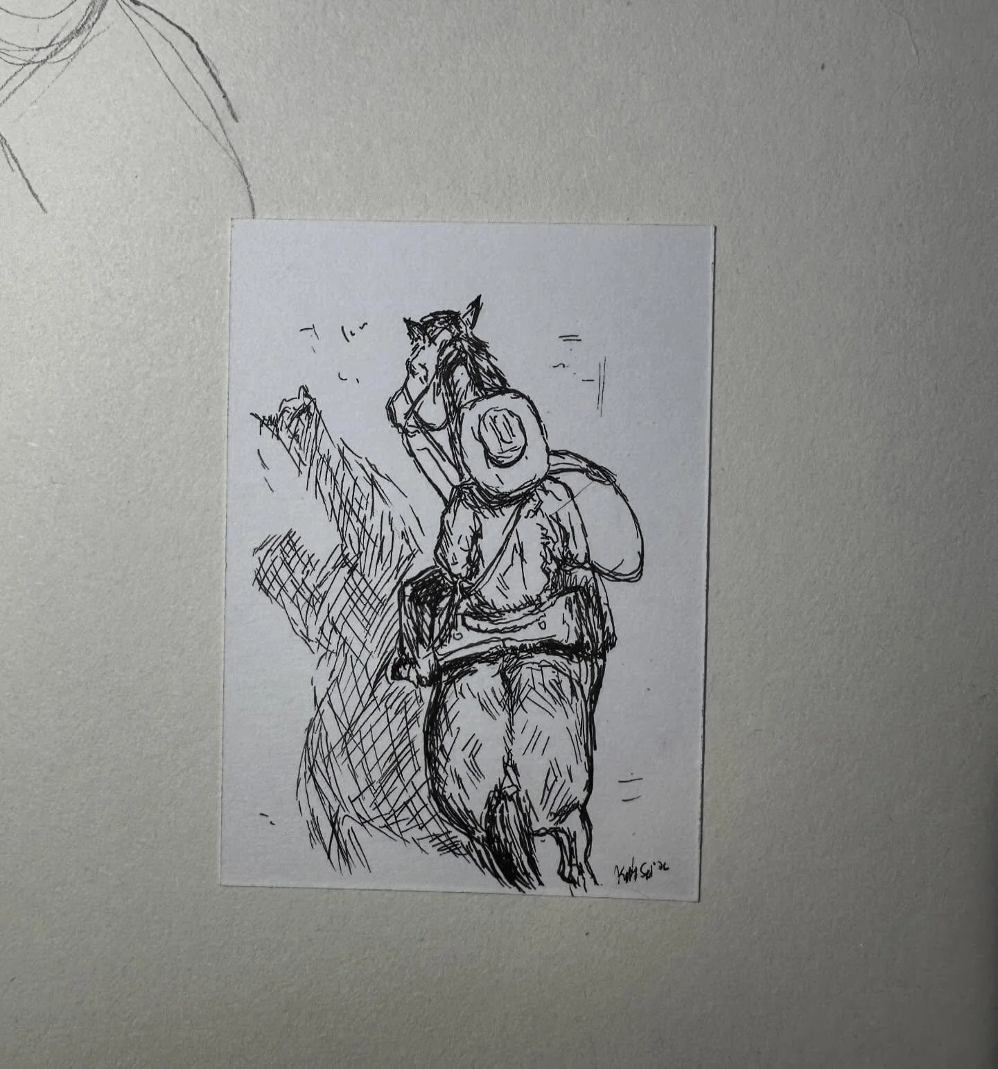 Loose Cinch HQ is moving to a new space (house) next week! I&rsquo;ll be putting together a little studio clear out/ minis/ stragglers sale once all of my belongings aren&rsquo;t strewn about into a million different boxes.📦 🫡 
.
. #cowboy #rodeo #