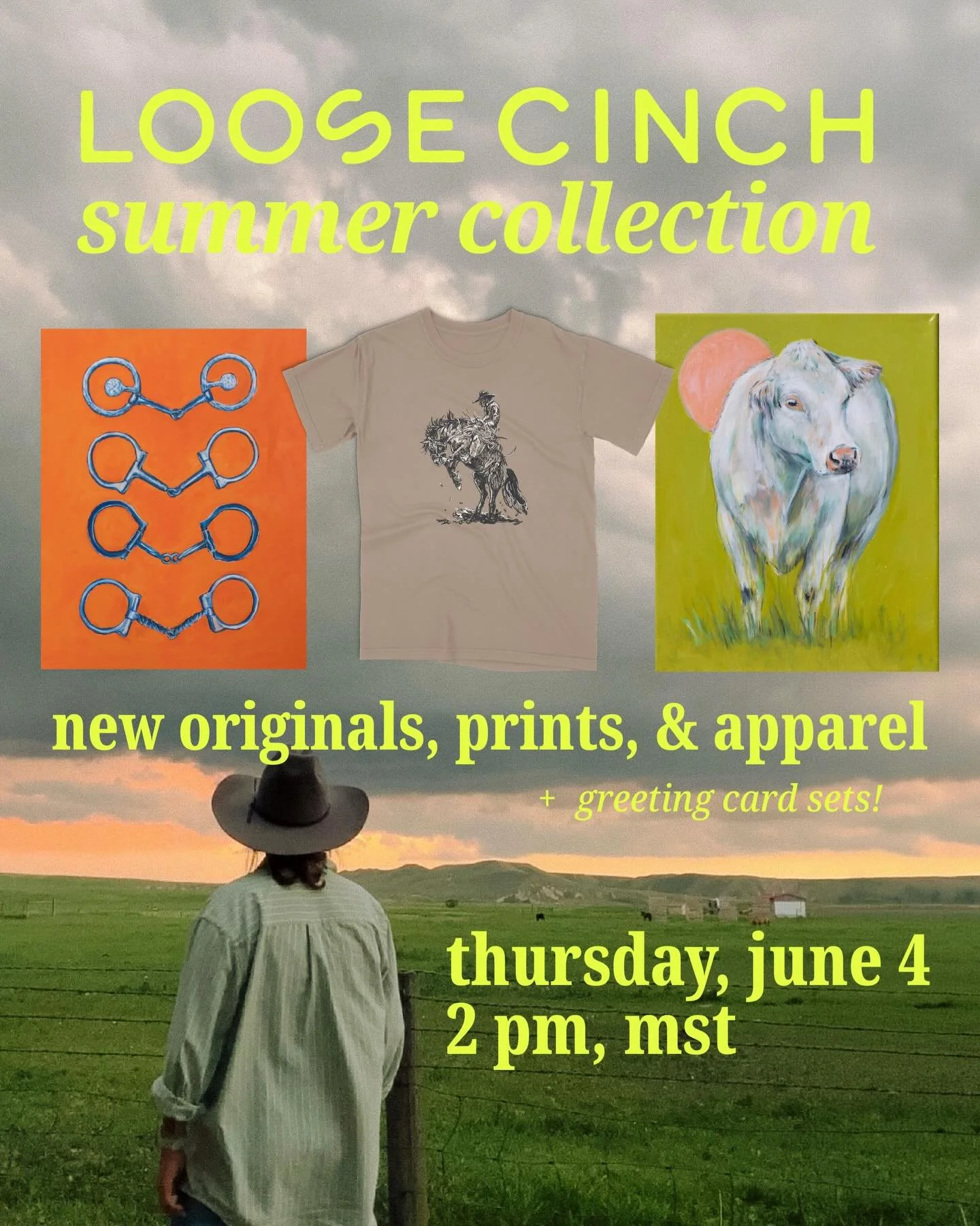 My first big drop in many moons!! Mark your calendars for June 4th! I will be sharing more details and previews of what will be available soon 💚
.
. #artist #equineart #wyoming