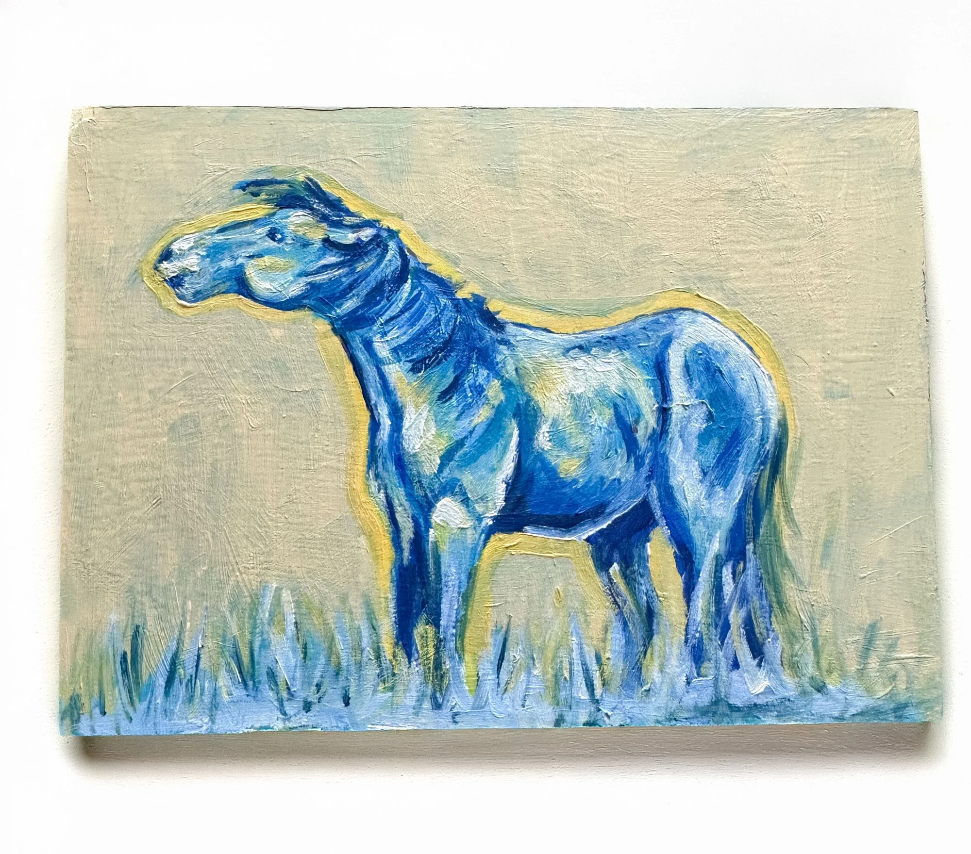 Unfinished Horse Painting- Original