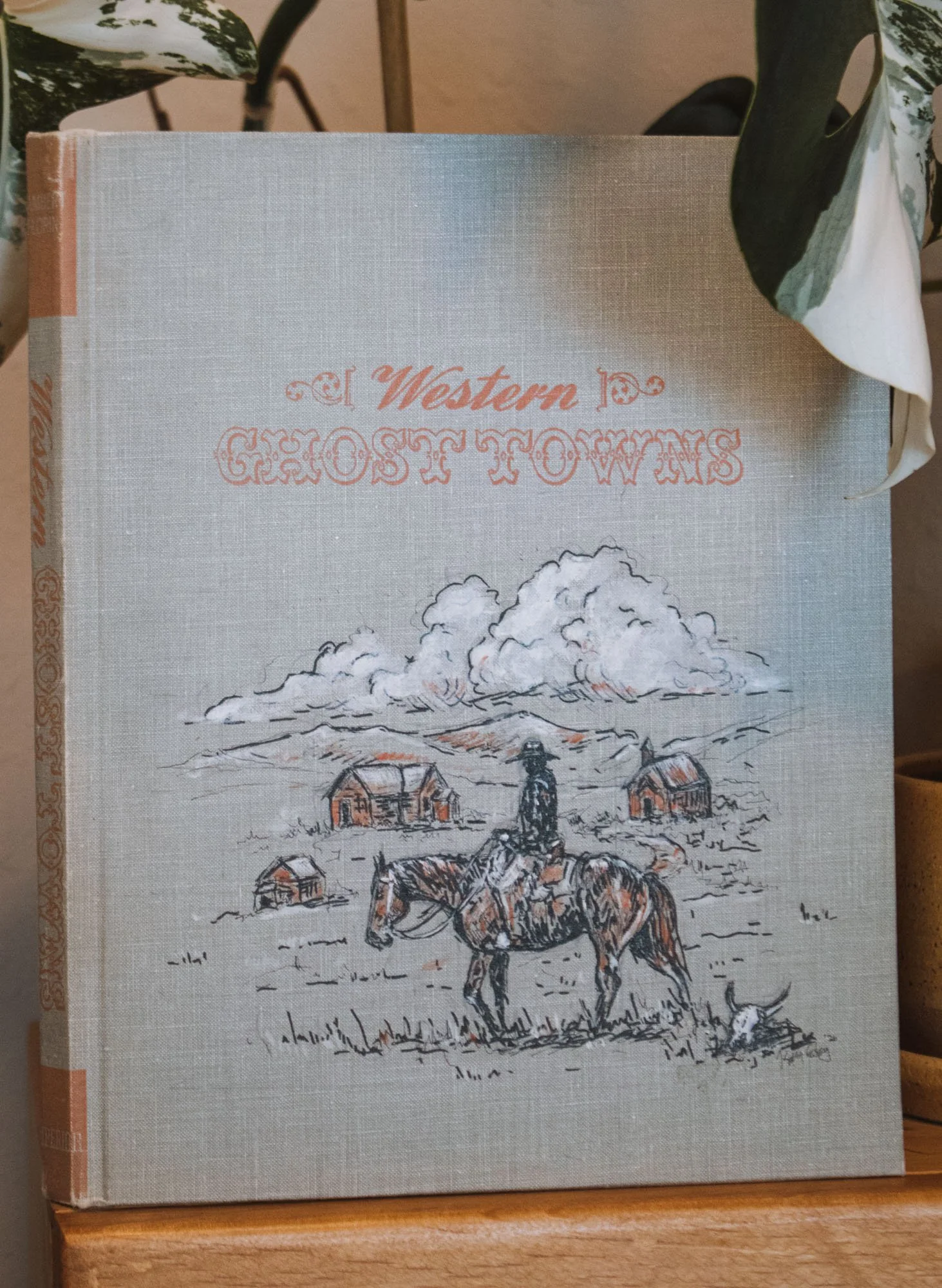 Western Ghost Towns- Hand Painted Vintage Book