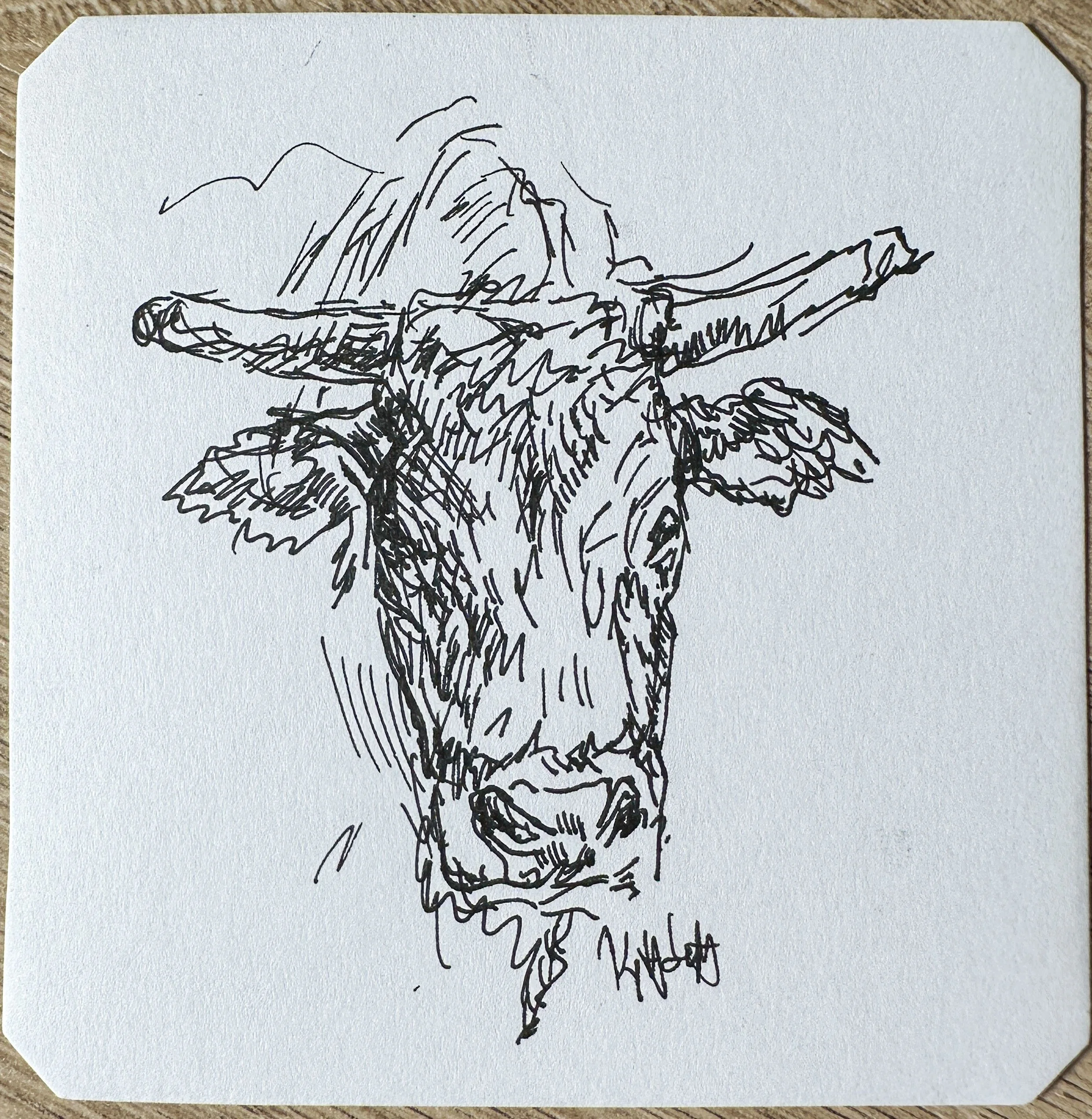 Bull Portrait- Mini Original