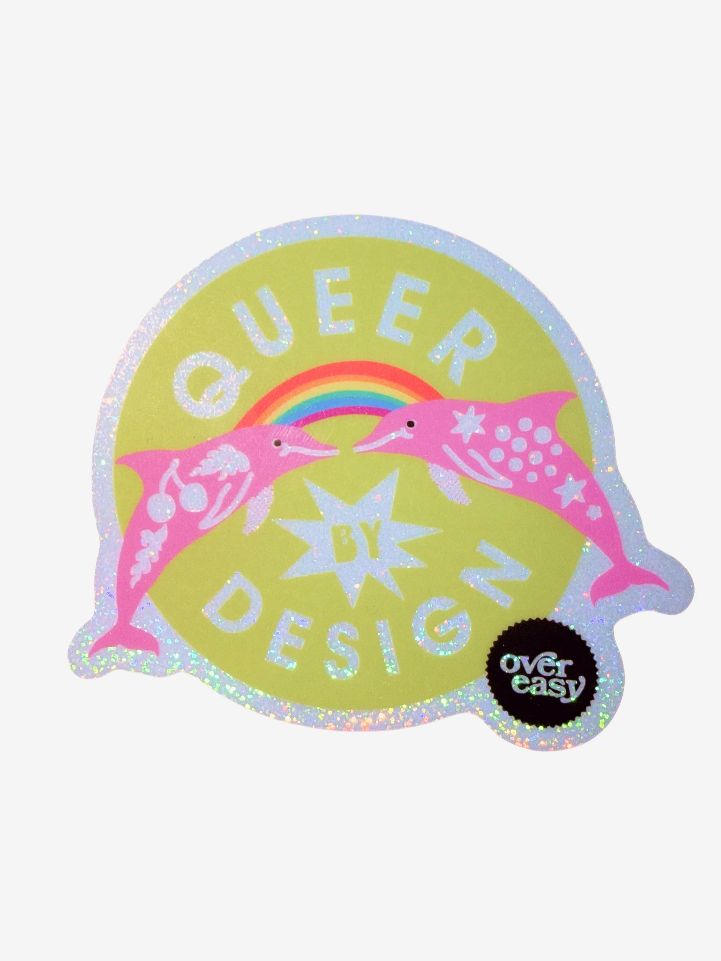Over Easy Sticker Dolphin