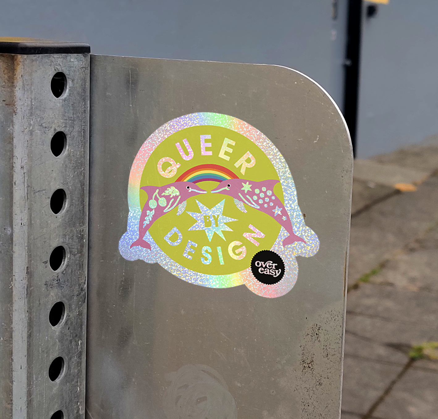 gay dolphin sticker glitter mockup.png