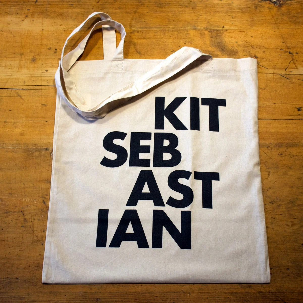 100% Cotton Tote Bag with Kit Sebastian Logo