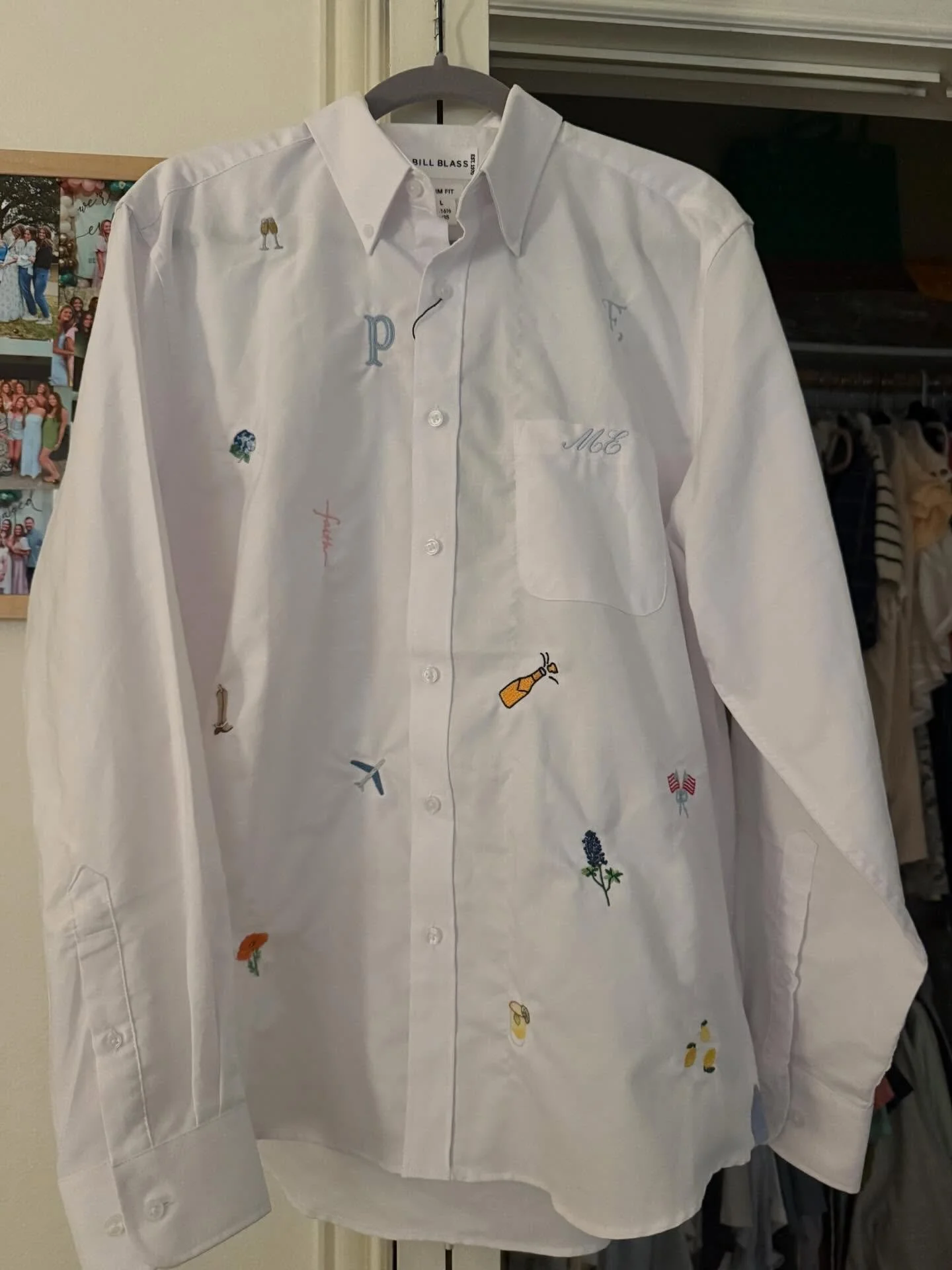 Favorite things button up for the perfect @monicae7 !!!! 🩷🍾🍋✈️🥂🇺🇸