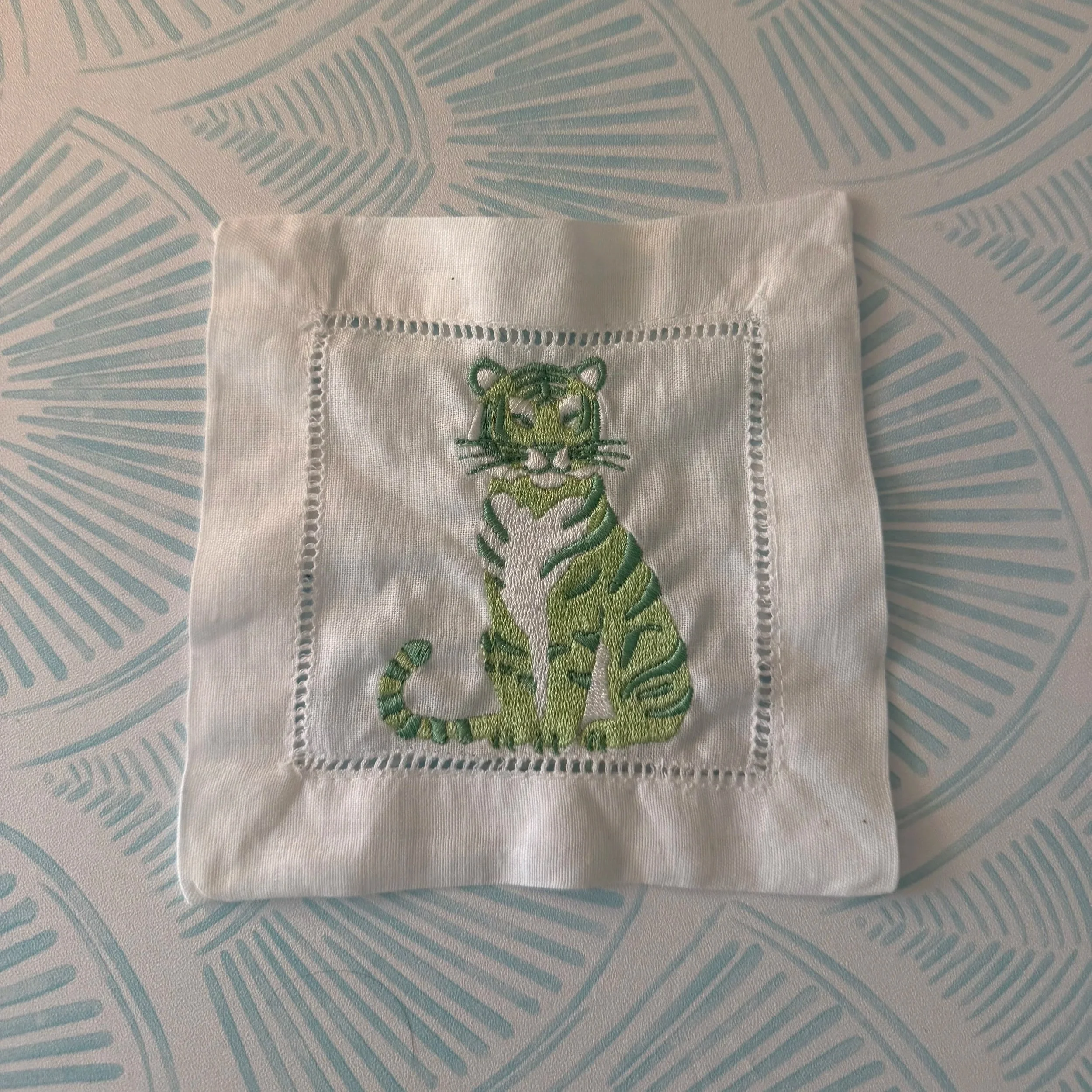 Tiger cocktail napkin