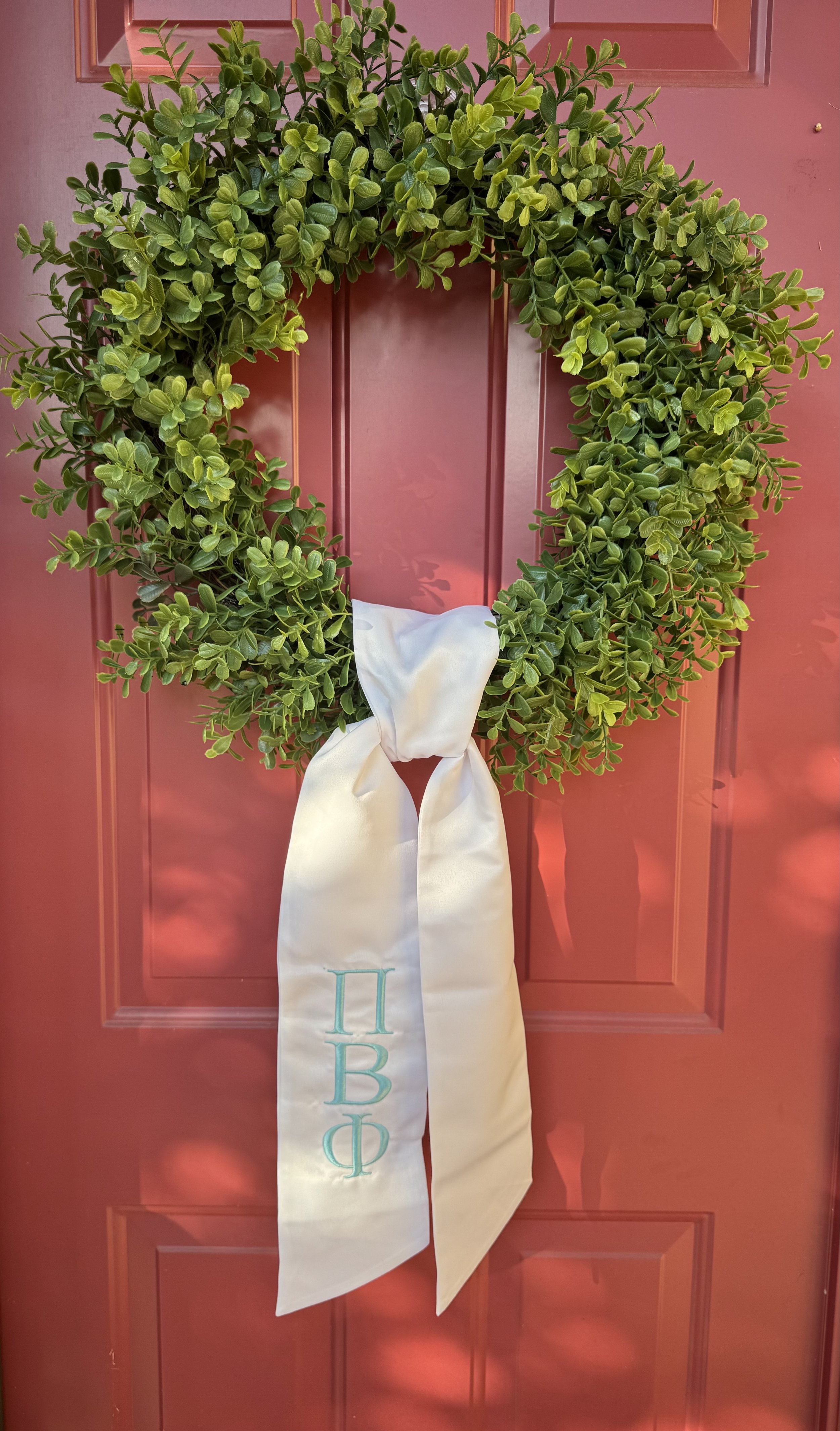 Sorority Wreath sash