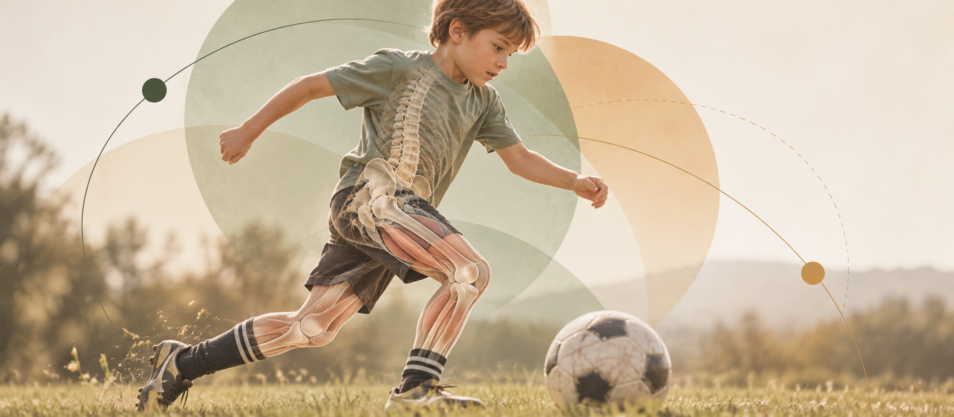Children playing soccer together outdoors.