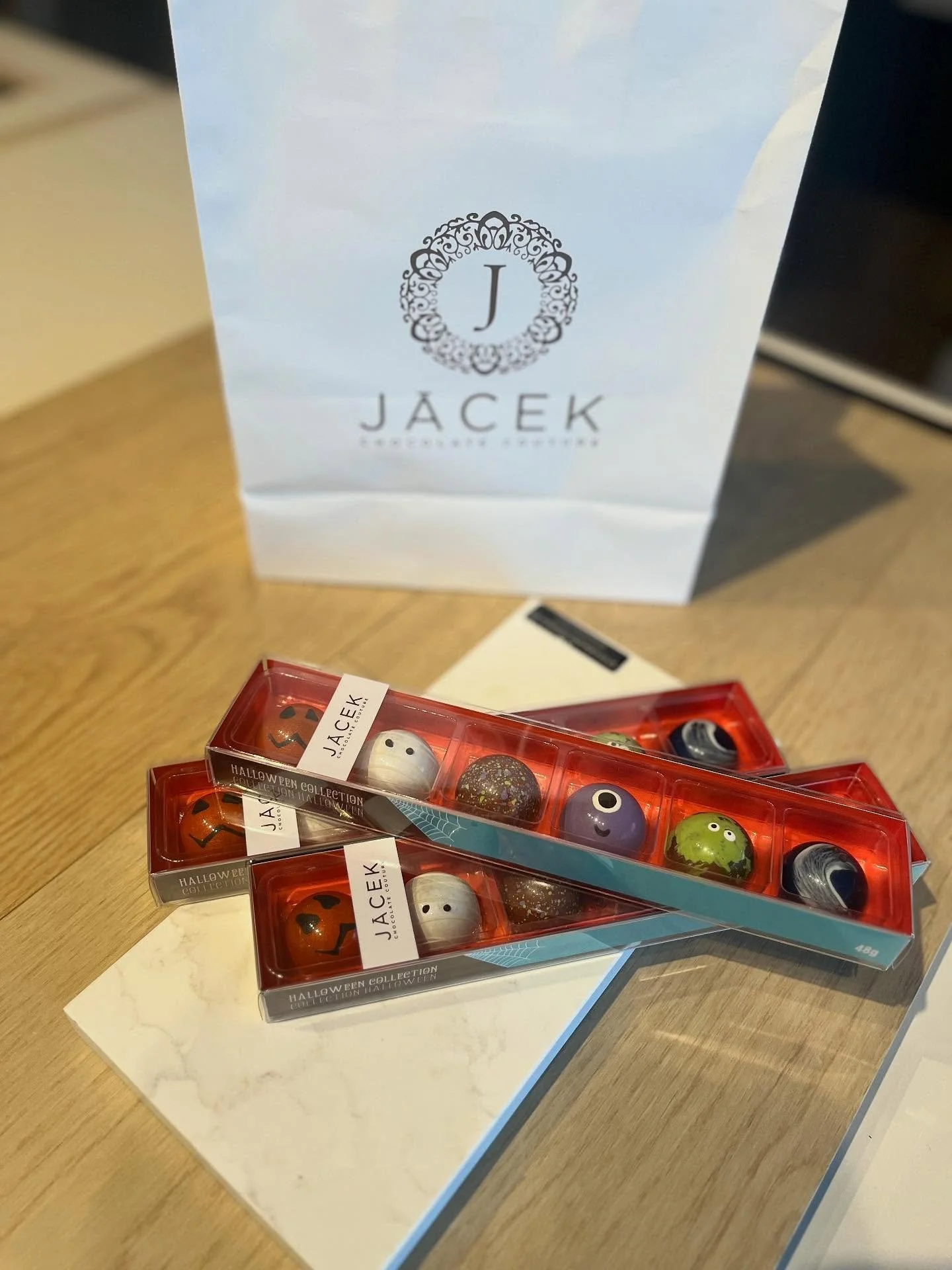 Boo-tiful things happen when design meets chocolate! A Halloween collab with our local favourite @jacekchocolate - equal parts spooky and sweet. 👻 #rsvpdesign #jacekchocolate #shoplocalyeg #halloween2025