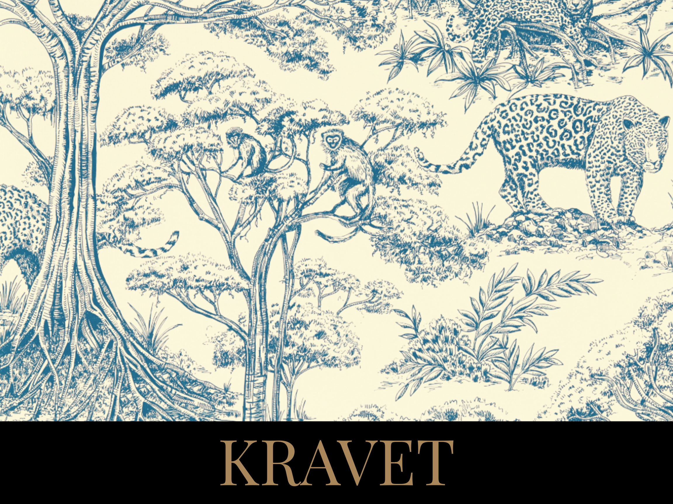 Kravet wallpaper and textiles are vailable to order at The Home Studio Collective.