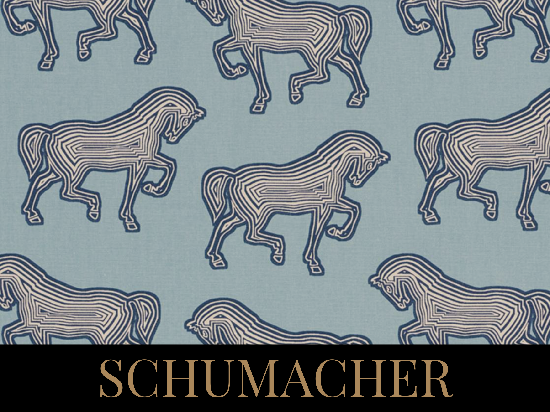 Schumacher textiles and wallpaper are available to order at The Home Studio Collective.