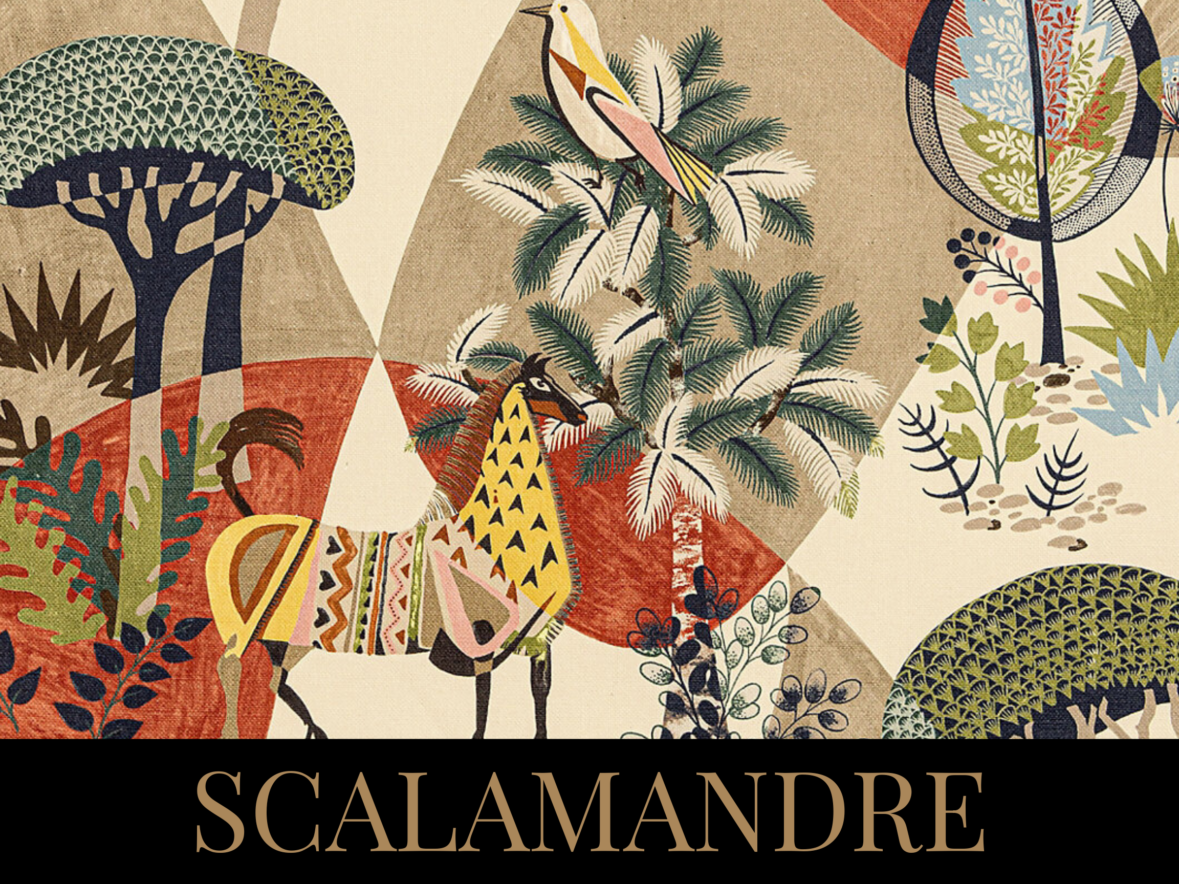 Scalamandre textiles and wallpaper are available to order at The Home Studio Collective.