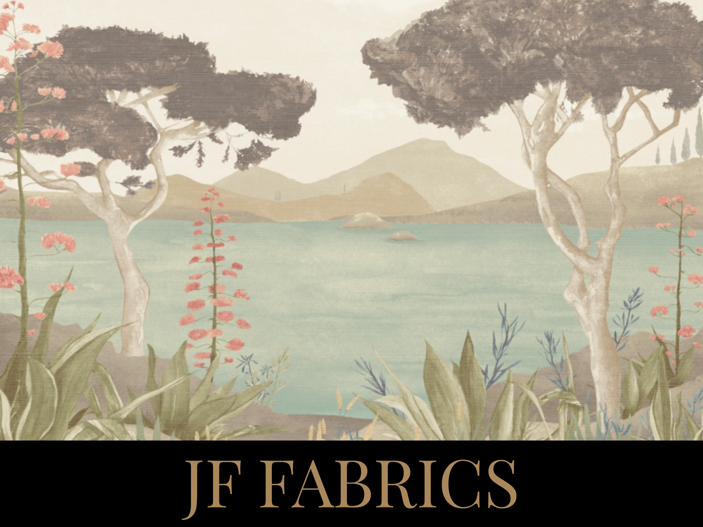 JF Fabrics textiles and wallpaper are available to order at The Home Studio Collective.