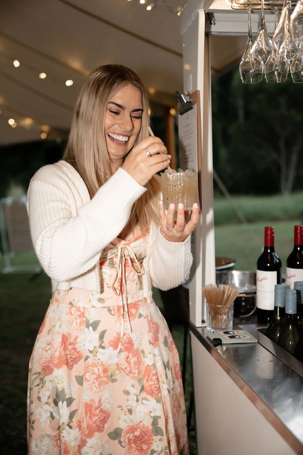 Sperry Tents Sunshine Coast_10x16m Oyster_Cockatil Stylie_Private Property_The Little Bar Cart