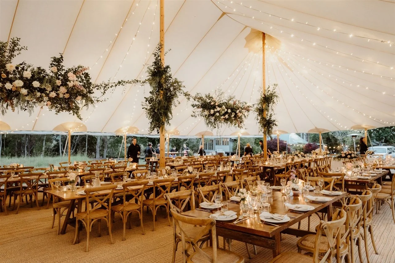 14x26m Oyster_Sperry Tents Sunshine Coast_Woven Matting