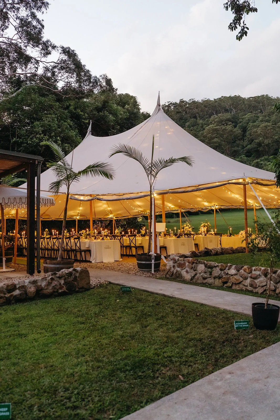 Sperry Tents Sunshine Coast_Private Property_14x20m Oyster_Palm Creek Estate