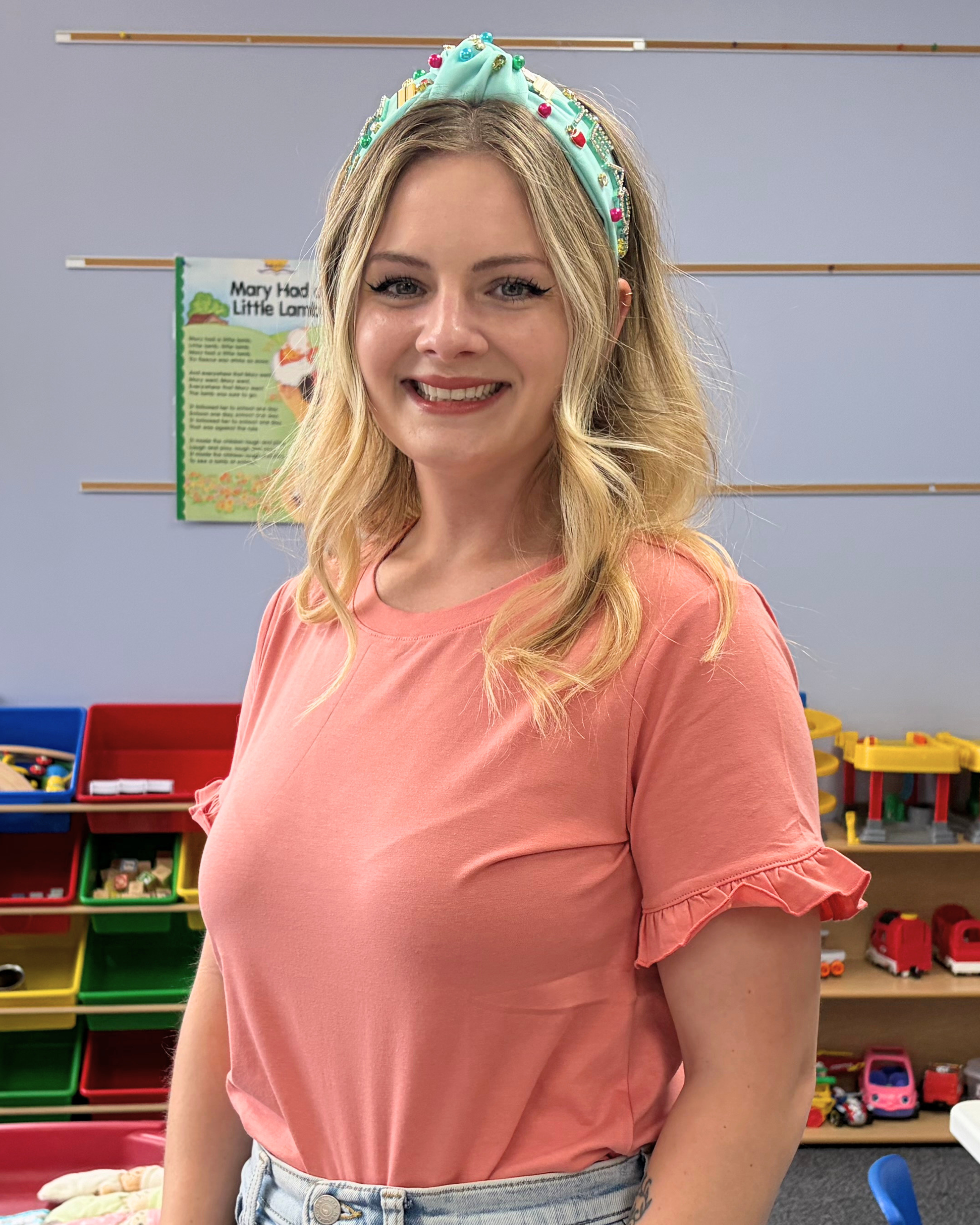 Ms. Emily Adzema, afternoon 4s and 5s lead teacher at Redeemer Lutheran Preschool in Olathe, KS
