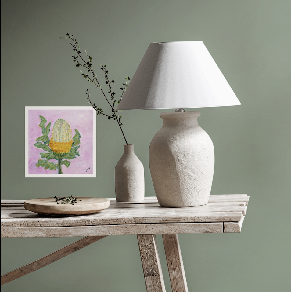 Newcastle art print Banksia Gold Marg Lukas.png