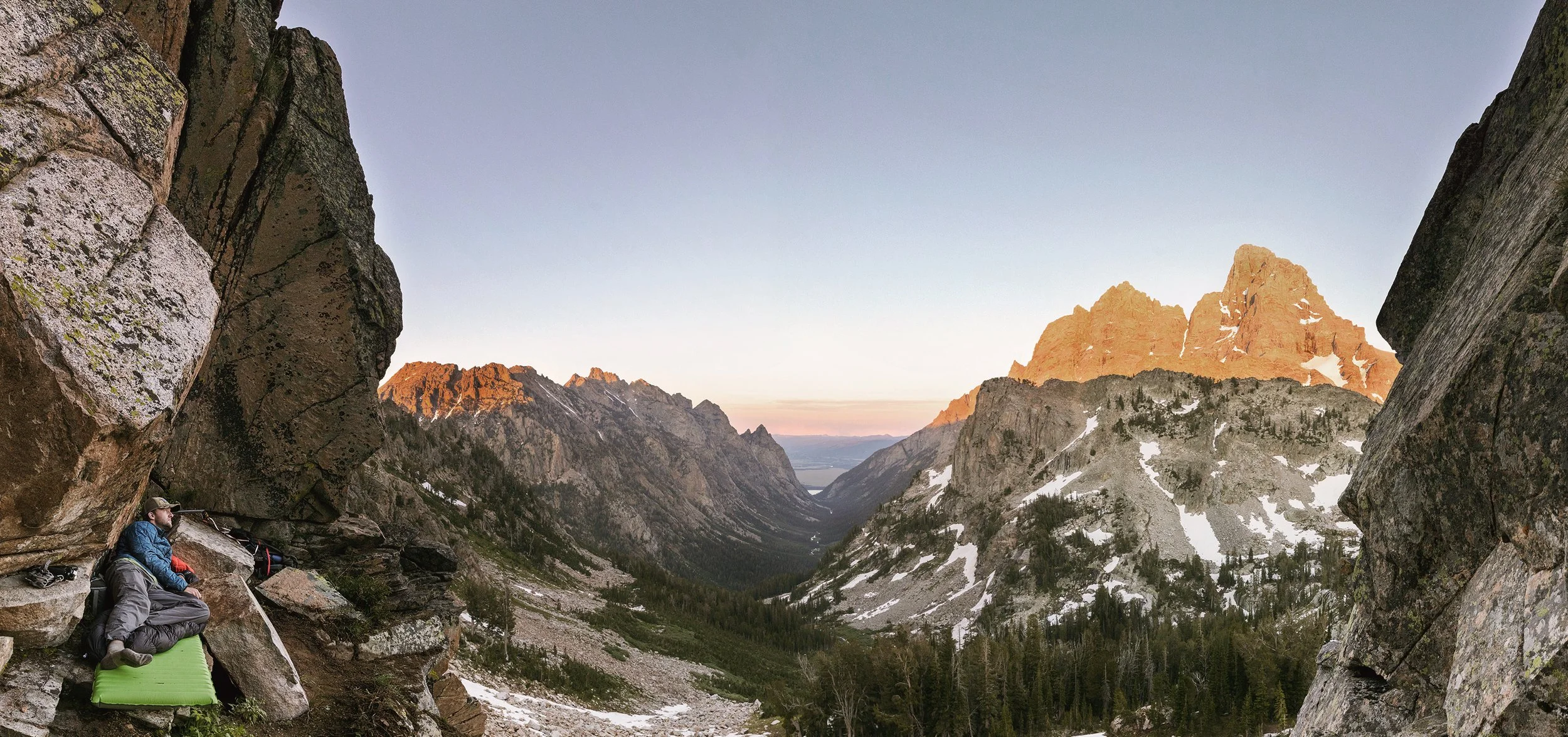 Prior to the Great American Eclipse, my friend Zack and I went to scout on where we could get a shot of the Grand with the eclipse above it. We journeyed far into the Teton Wilderness, into God's Country, as we ended up calling it. As it was at the b