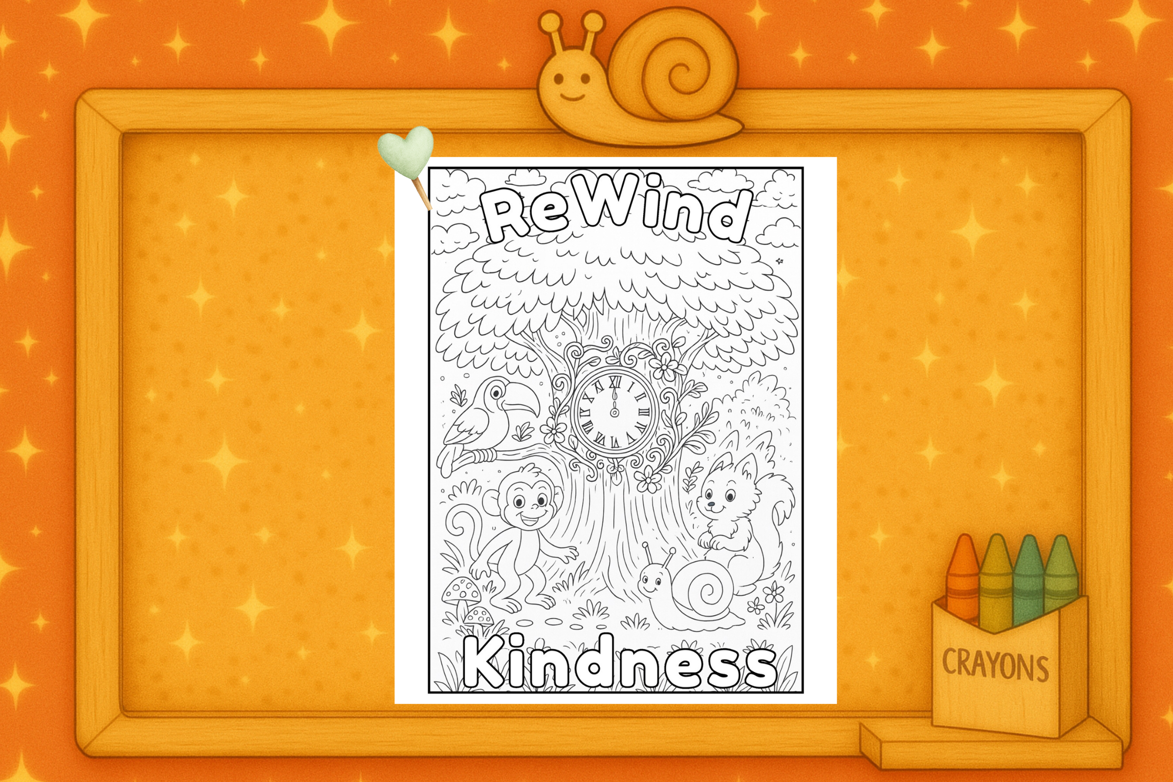 New FreeBee: “ReWind Kindness” — A Storybook Coloring Adventure