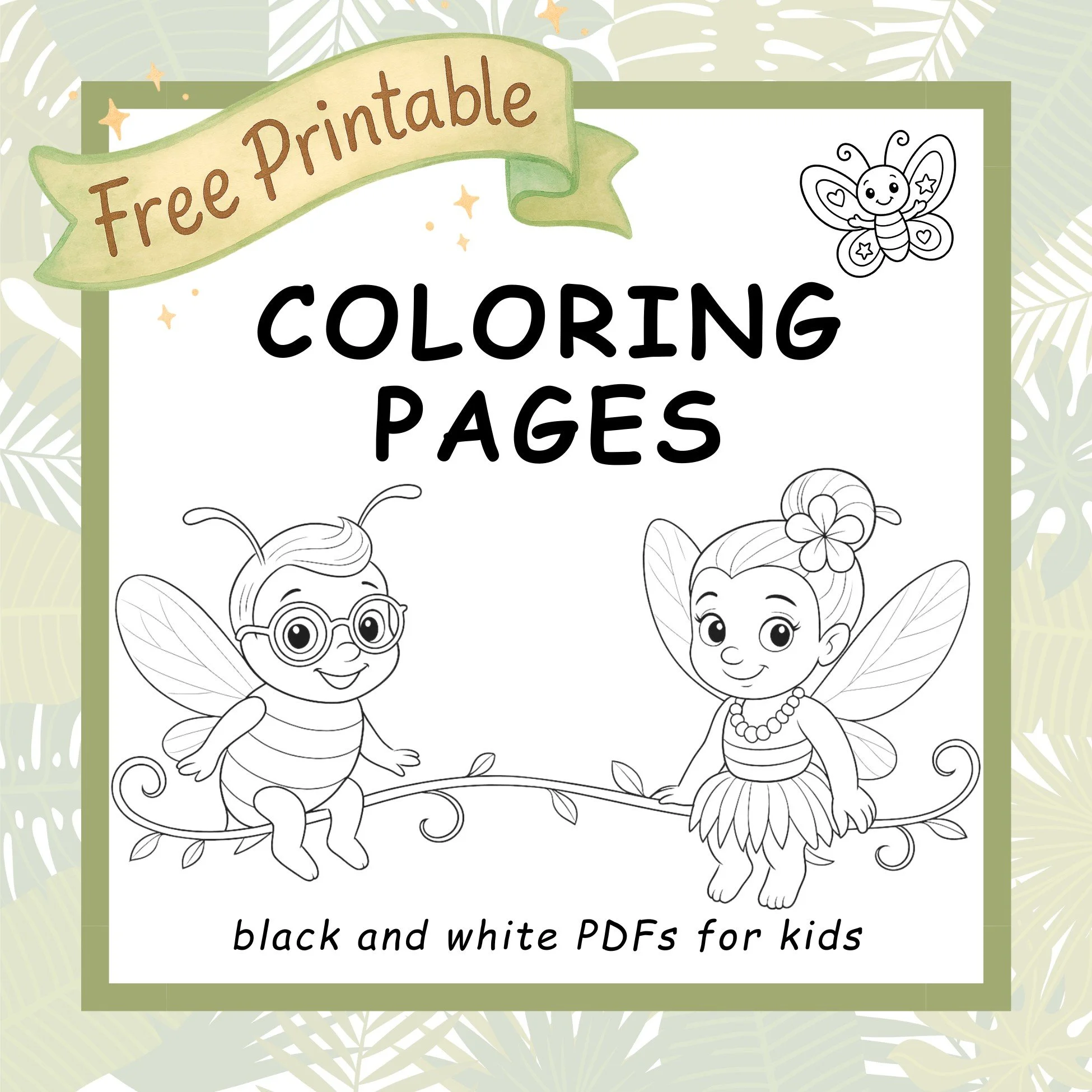 Coloring Pages — free printable black-and-white PDFs for kids