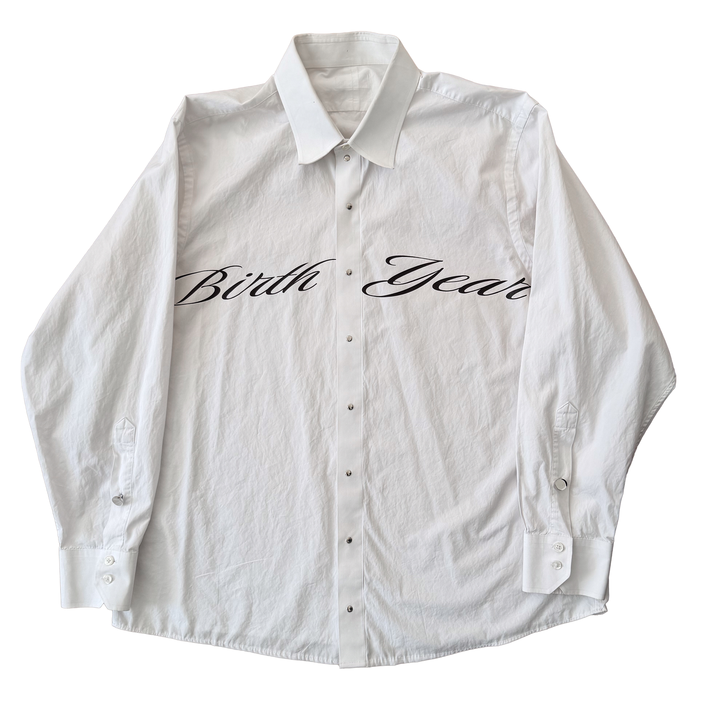 White Birth Year Polo