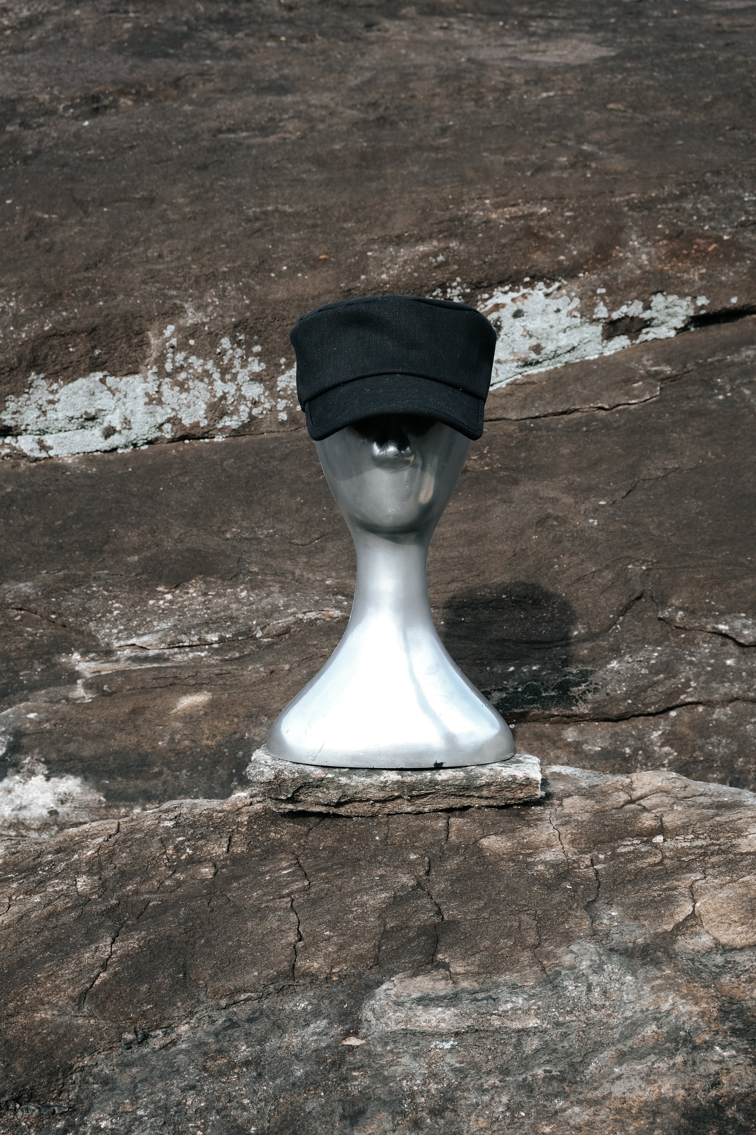 Black Selvedge Pillbox