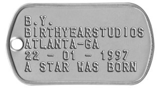 'BIRTH YEAR' DOG TAG