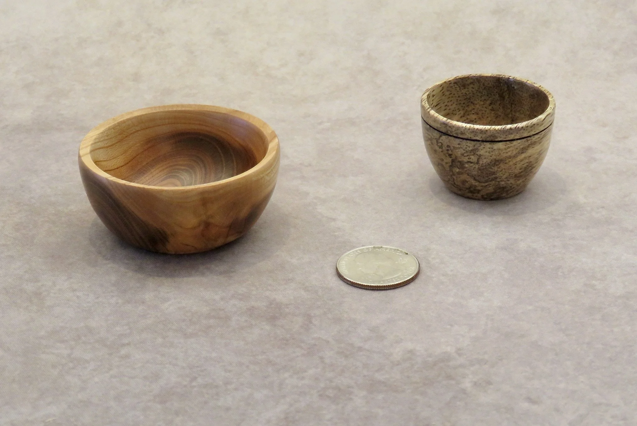 John Spitzenberger-Miniature bowls-spalted mango, apricot.JPG