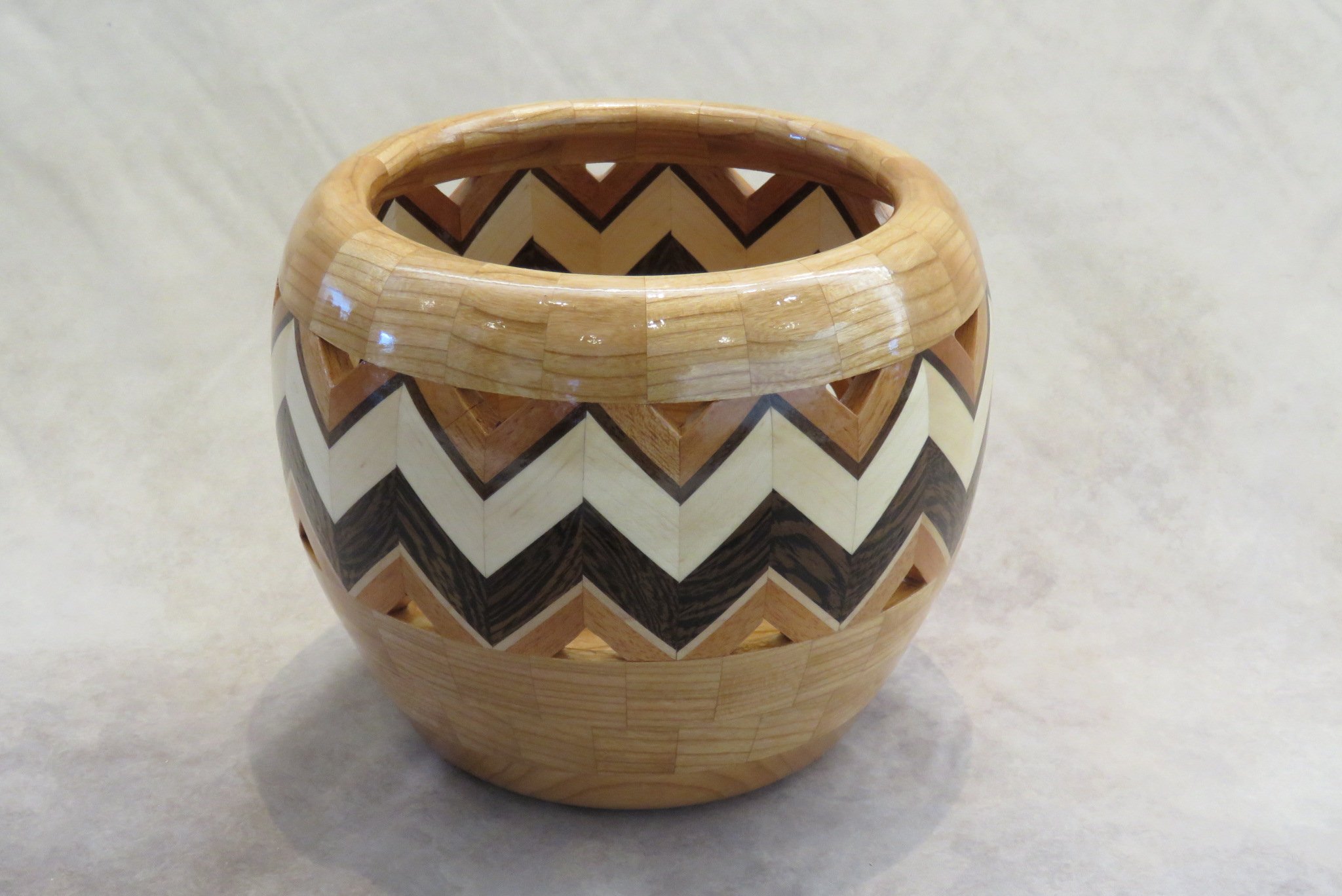 Ray Davis
Zigzag bowl-Maple Cherry Walnut