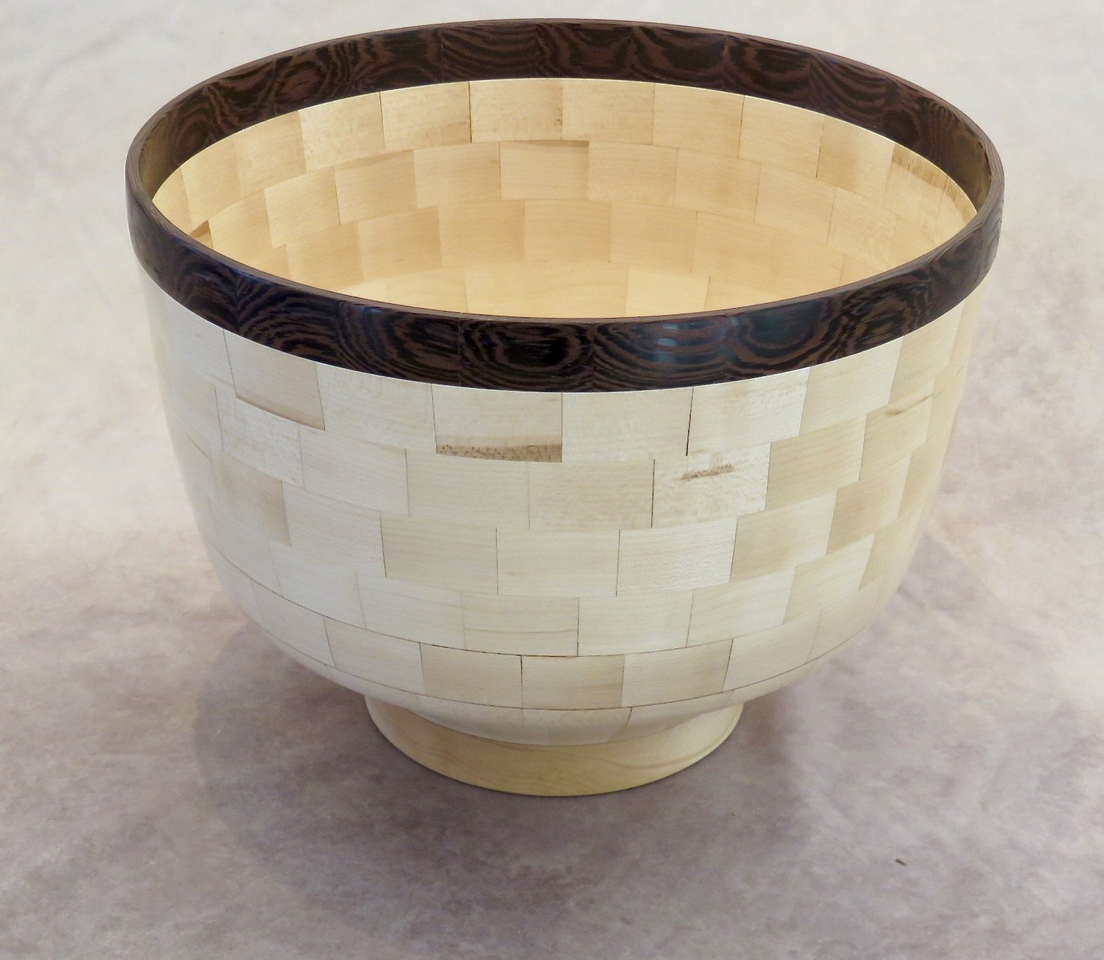 Gordon Moore-segmented bowl-wenge, maple.JPG