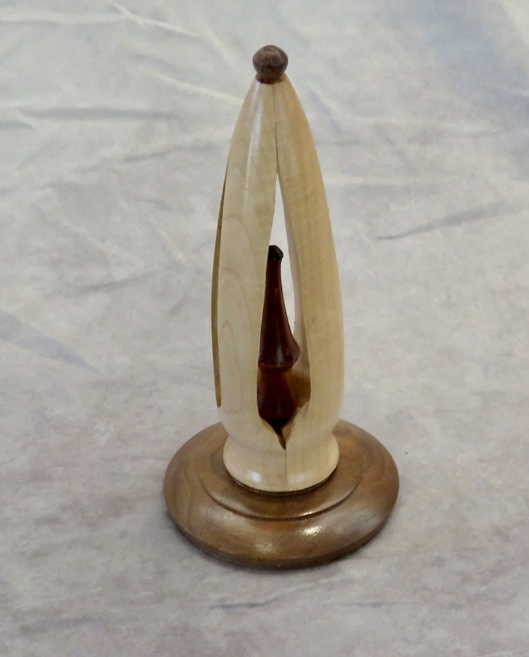 Bob Rocheleau ornament blackl walnut maple.JPG