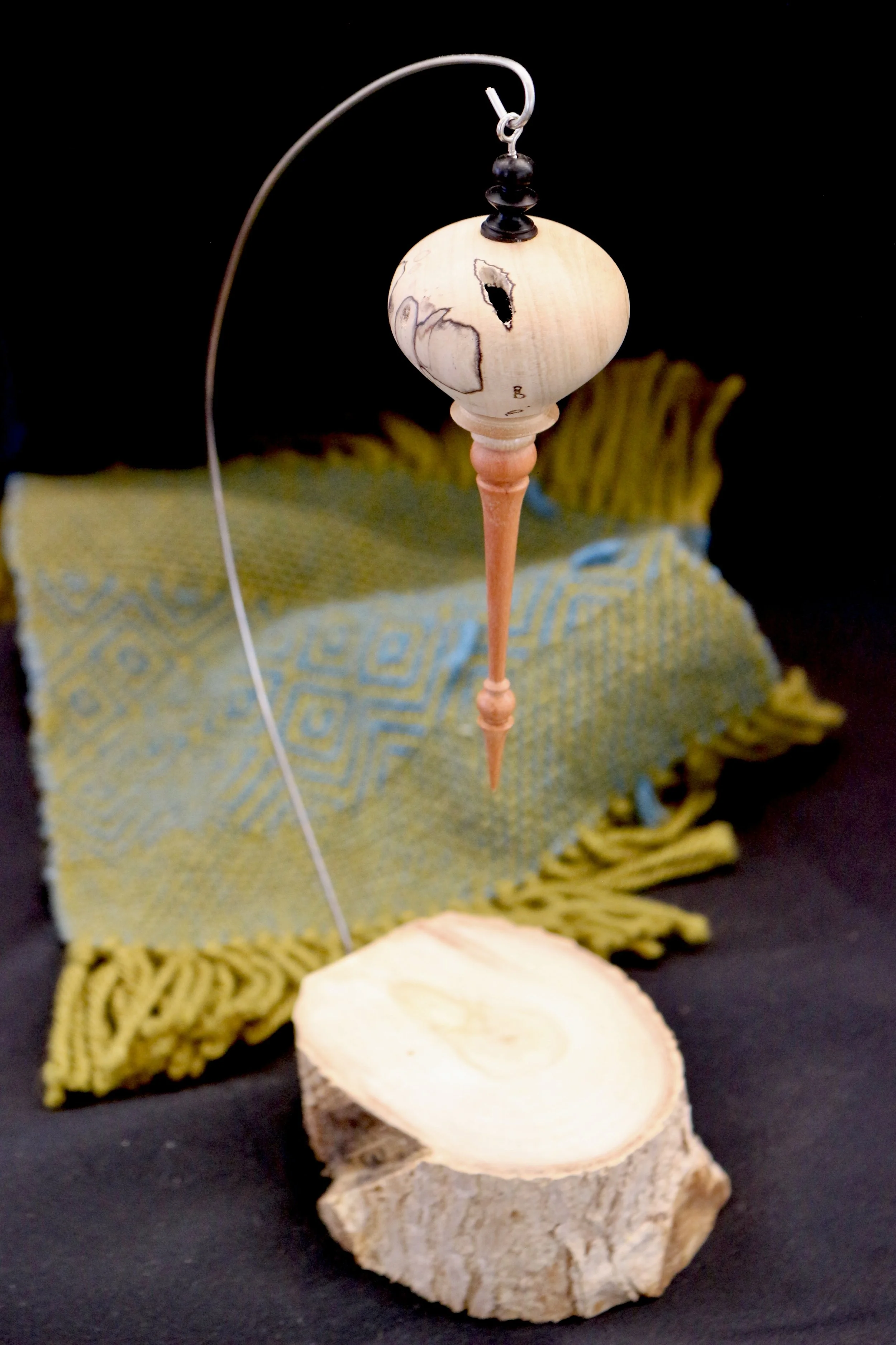 Greg Fryeweaver-Ornament-Maple ebony perba rosa