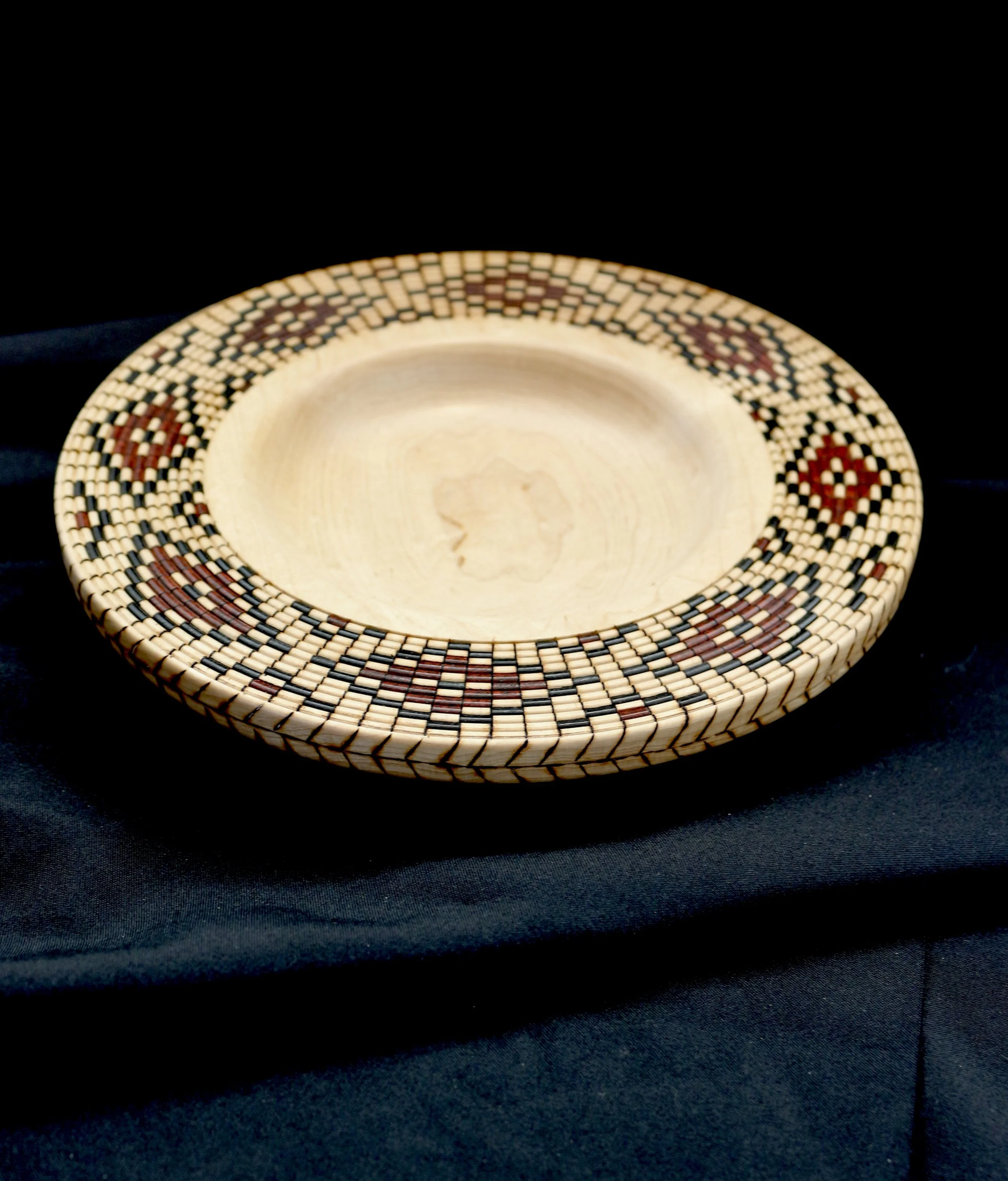 Bill Schattschneider-Plate basket illusion-Maple