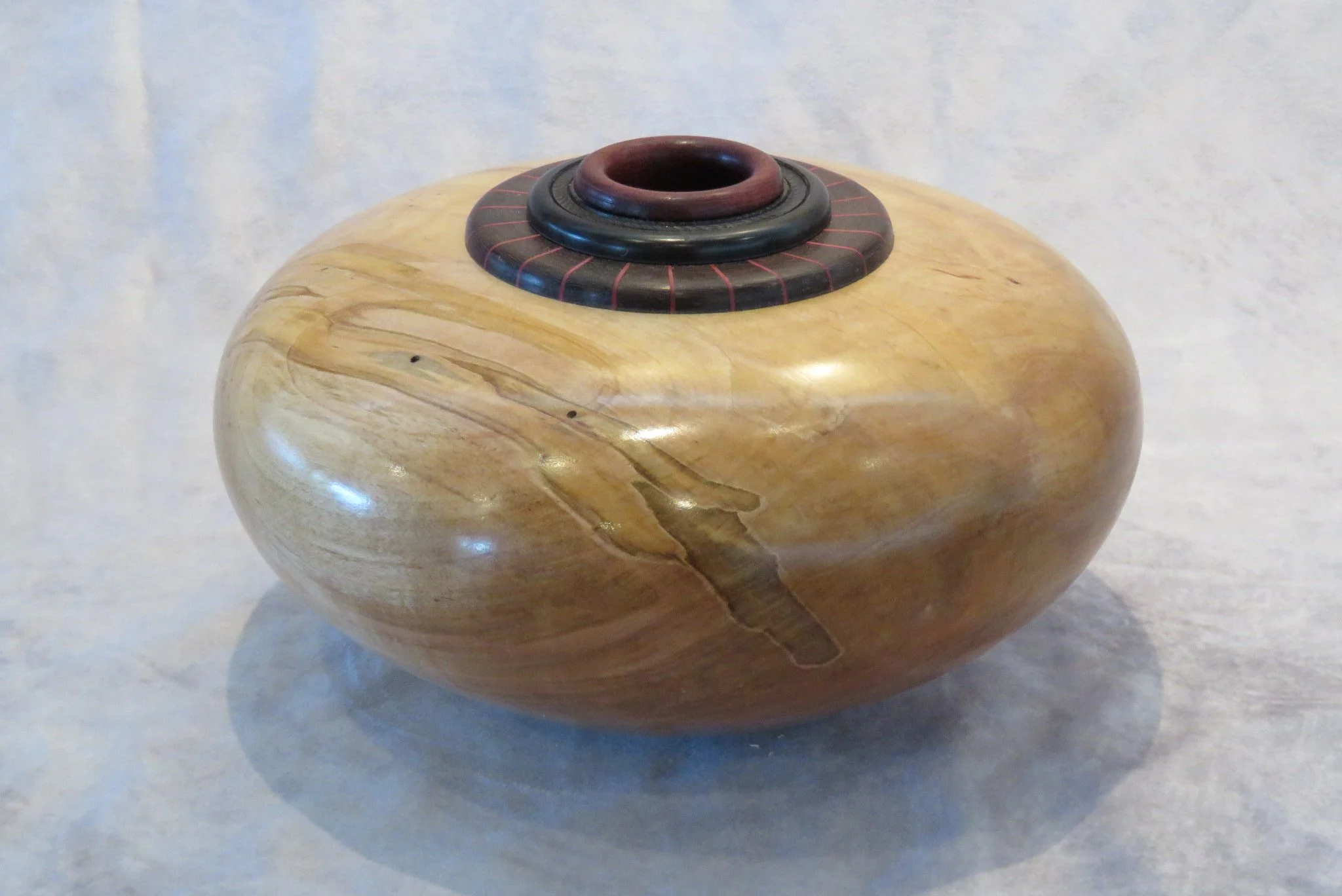 Rex Funk
Hollow form-Ambrosia maple, catalox, bloodwood