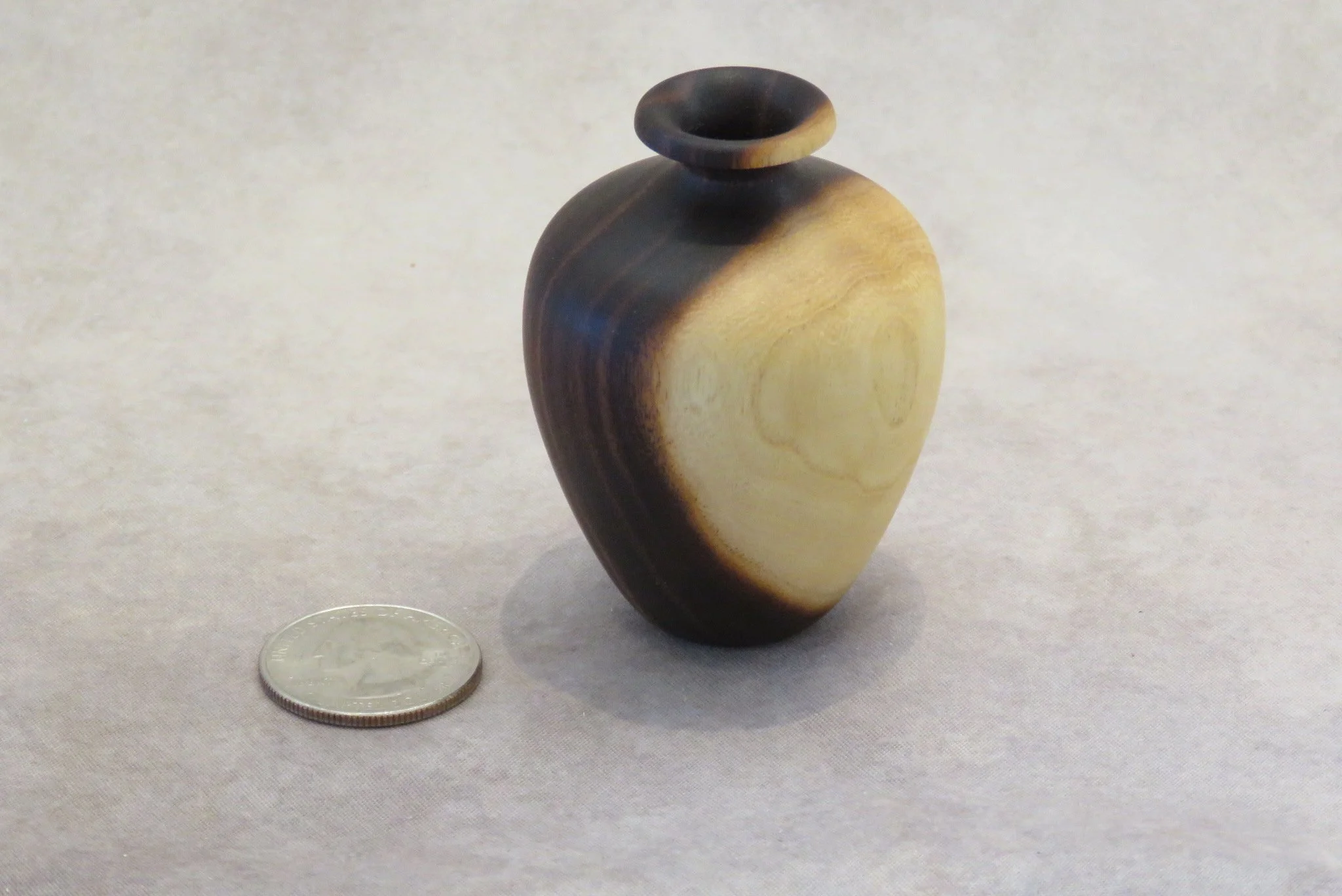 Patricia Apt
Miniature vase-Texas ebony
