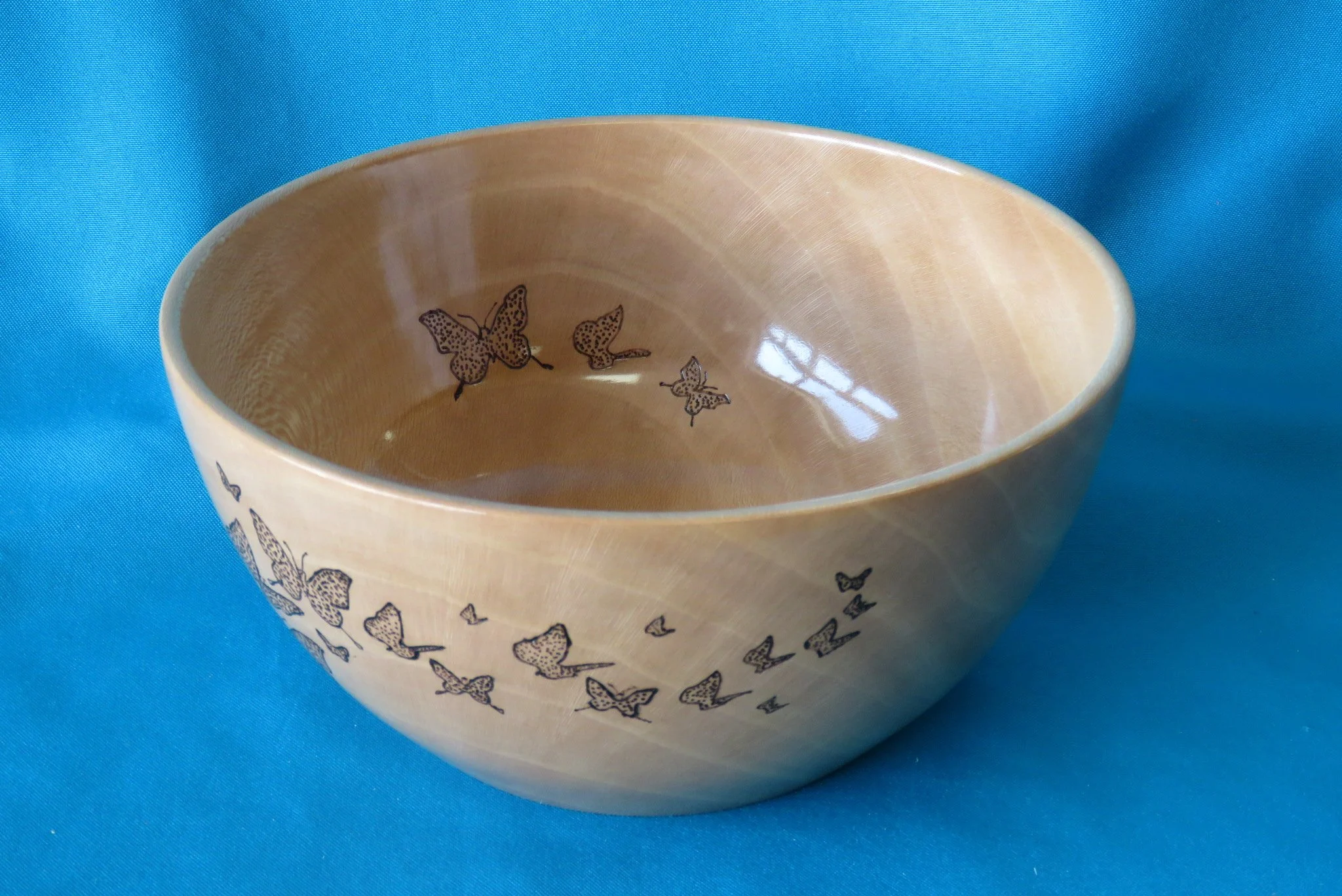 Jim Blakely
Sycamore bowl with butterflies, 2nd