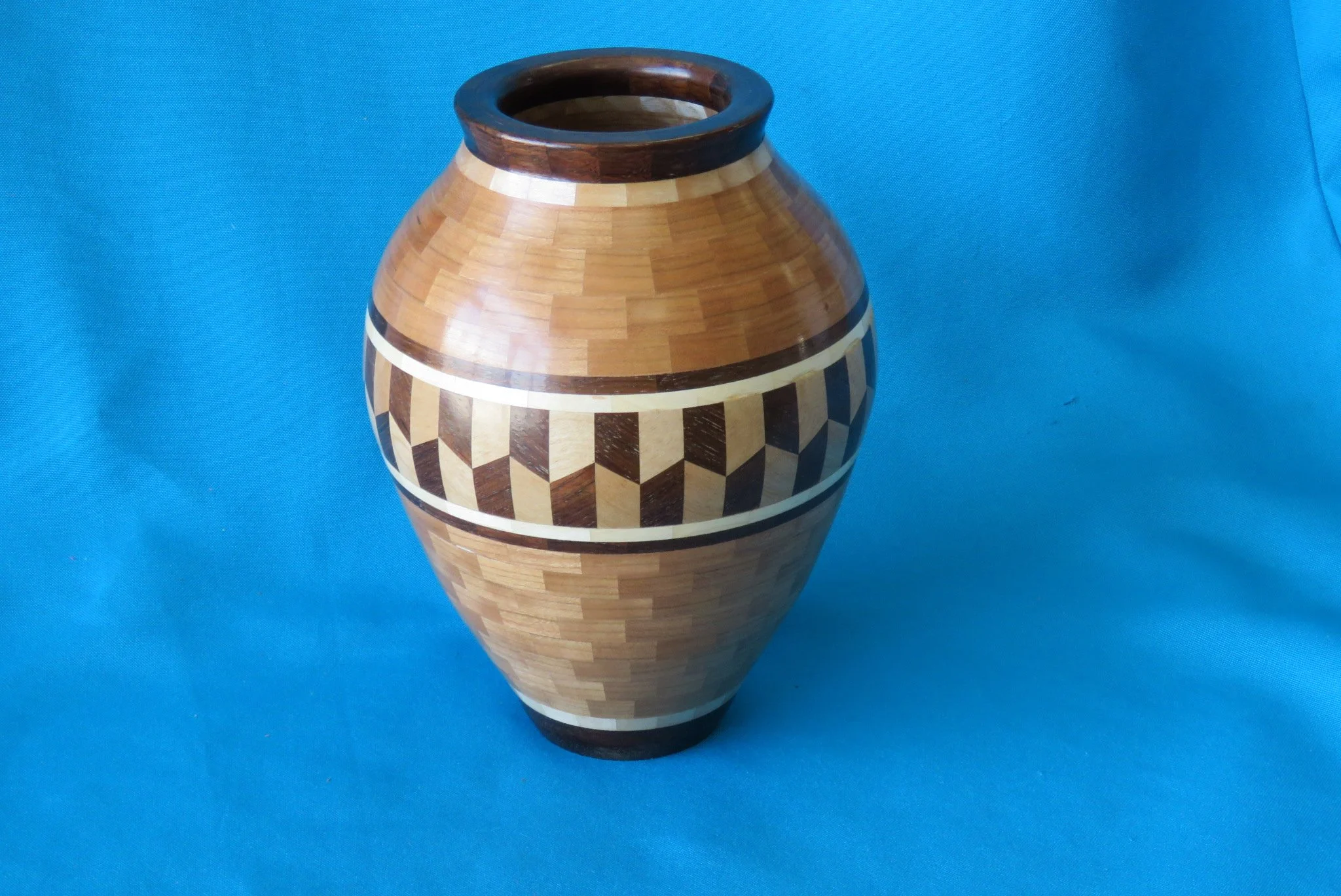 Ray Davis
Segmented vase-Maple, wenge