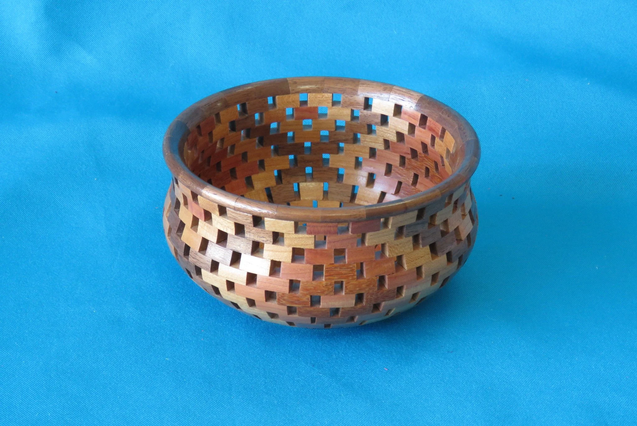 Scott Eckstein
Open Segmented Bowl-Lacewood, cherry, cedar, walnut