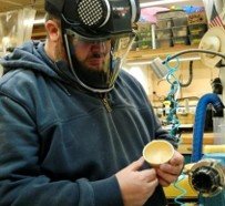 Basic woodturning skills including bowls, plates, platters, spindle projects, green wood processing coring and twice turning; tool sharpening and lathe maintenance