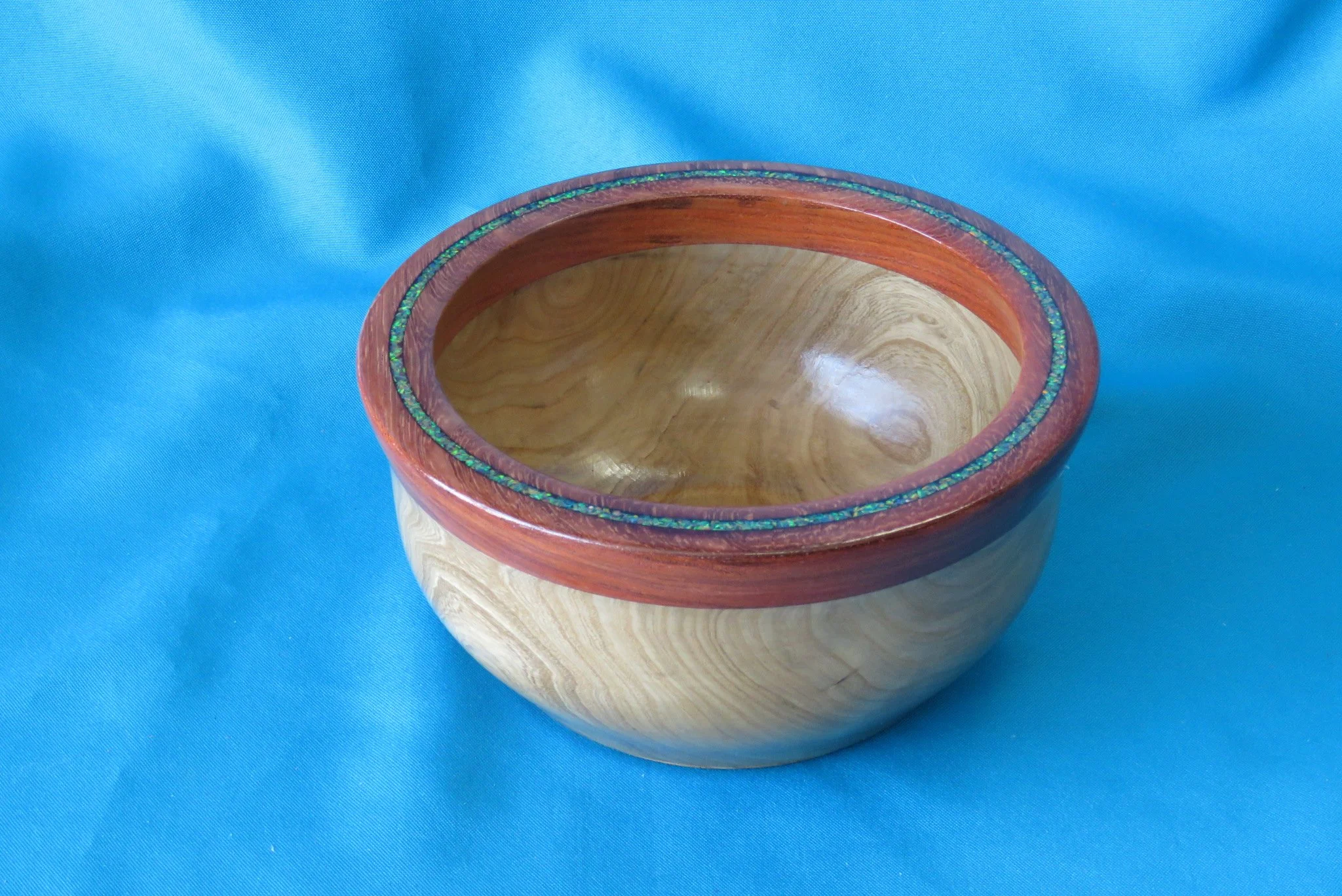 Gordon Moore
Bowl-Purple heart, mimosa, crushed opal, 1st