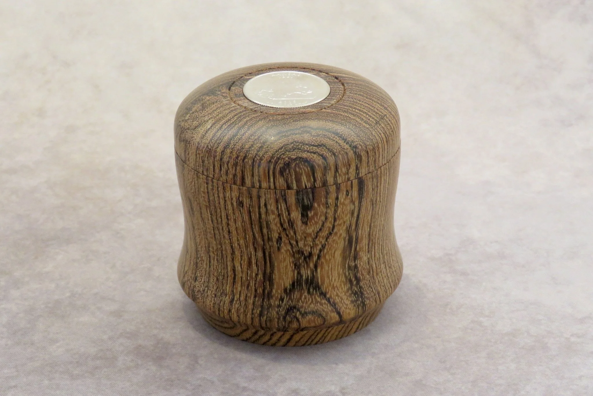 Ron Bahm-Box with quarter-Bocote.JPG