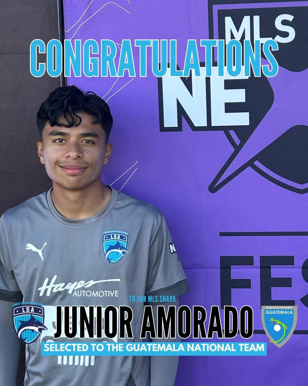 CONGRATULATIONS! 🇬🇹🦈

We&rsquo;re proud to celebrate our LSA Shark, Junior Amorado, on being selected to represent the Guatemala National Team!

Your hard work, dedication, &amp; commitment to the game continue to open doors at the highest level. 