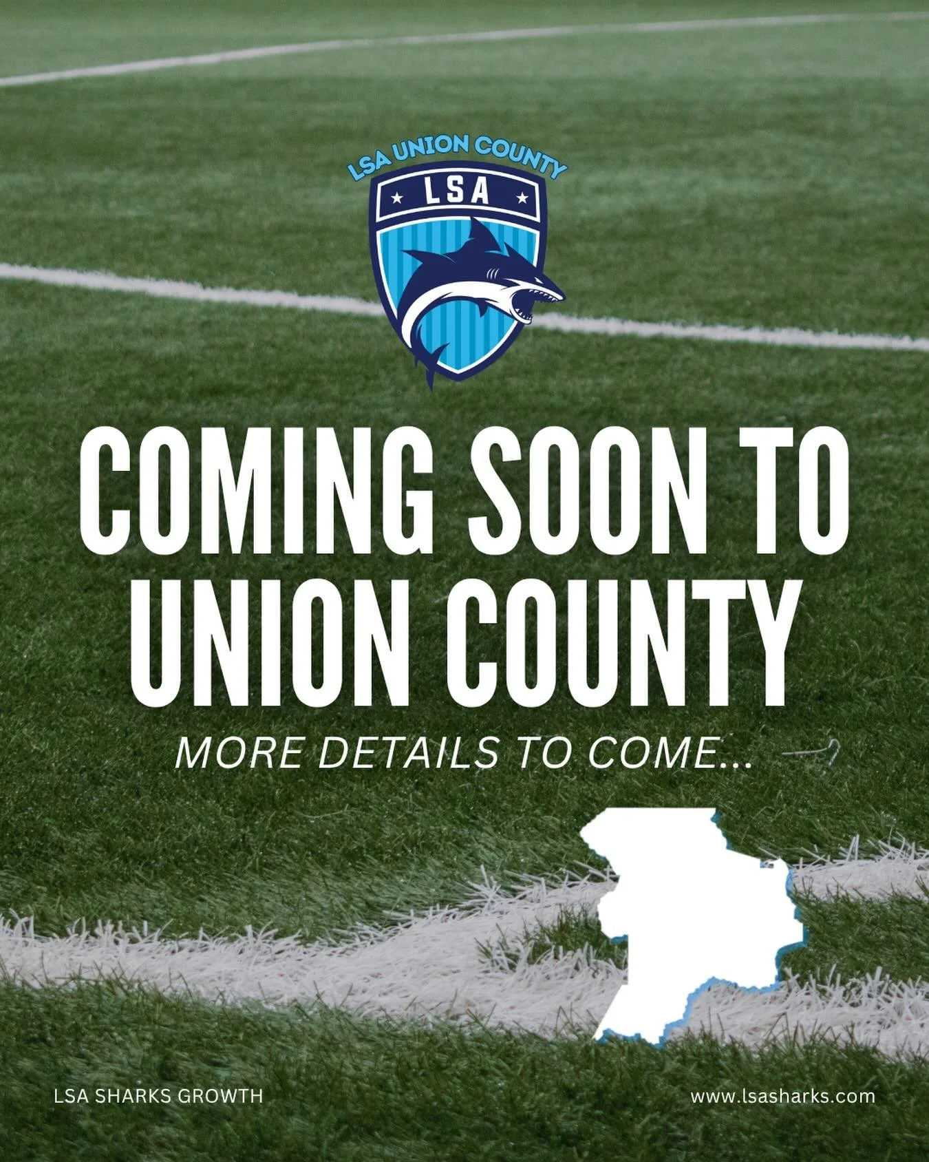 BIG NEWS FOR UNION COUNTY!!!! 👀⚽🔥

LSA in conjunction with Union County, is proud to announce a new partnership to serve as the soccer club for the county! Together, we will help support &amp; grow both recreational and travel soccer opportunities 