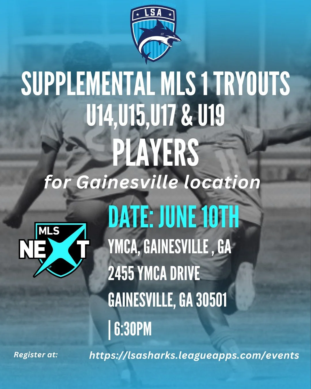 🚨 **FINAL MLS TIER 1 SUPPLEMENTAL TRYOUT ANNOUNCEMENT** 🚨

Due to the overwhelming demand and the large number of players requesting an additional opportunity, **LSA Sharks has added ONE FINAL Supplemental Tryout** for the 2026-2027 MLS Tier 1 seas