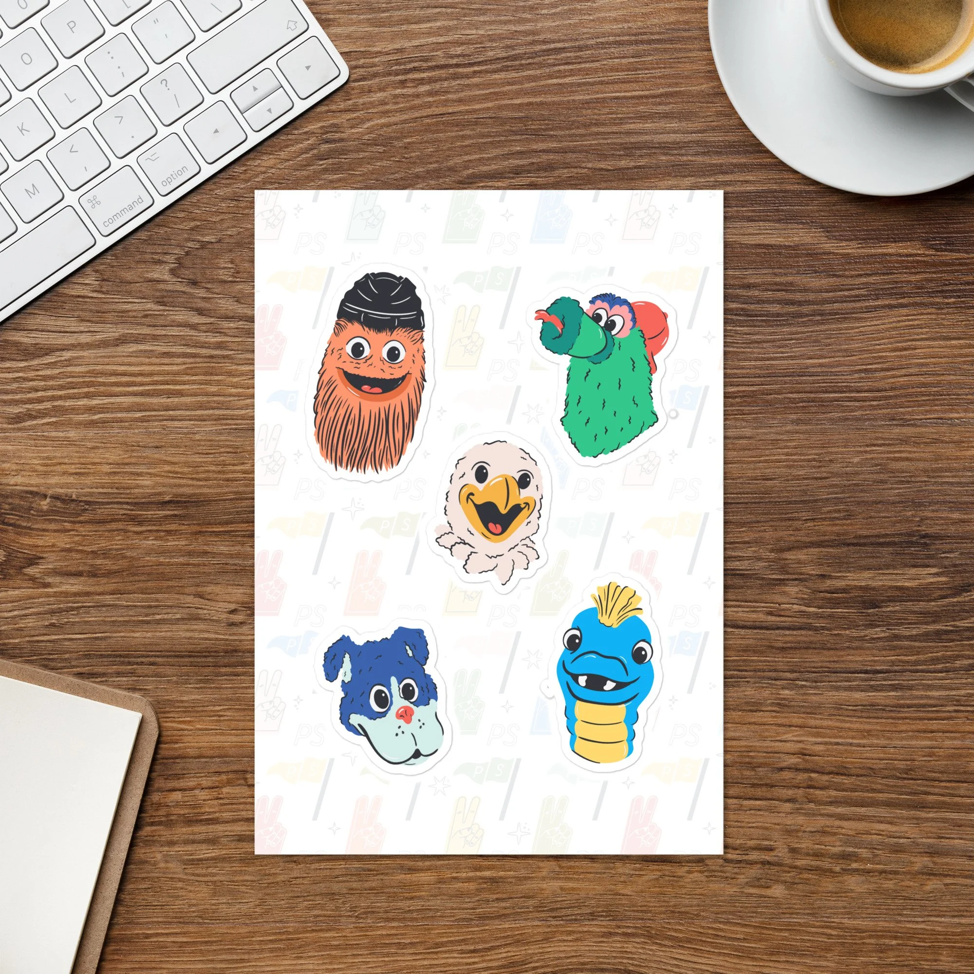 Philly Mascots Sticker Sheet
